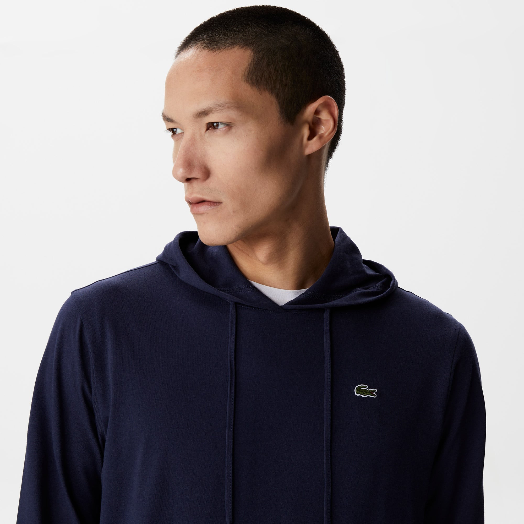 Lacoste Erkek Regular Fit Kapüşonlu Lacivert Sweatshirt