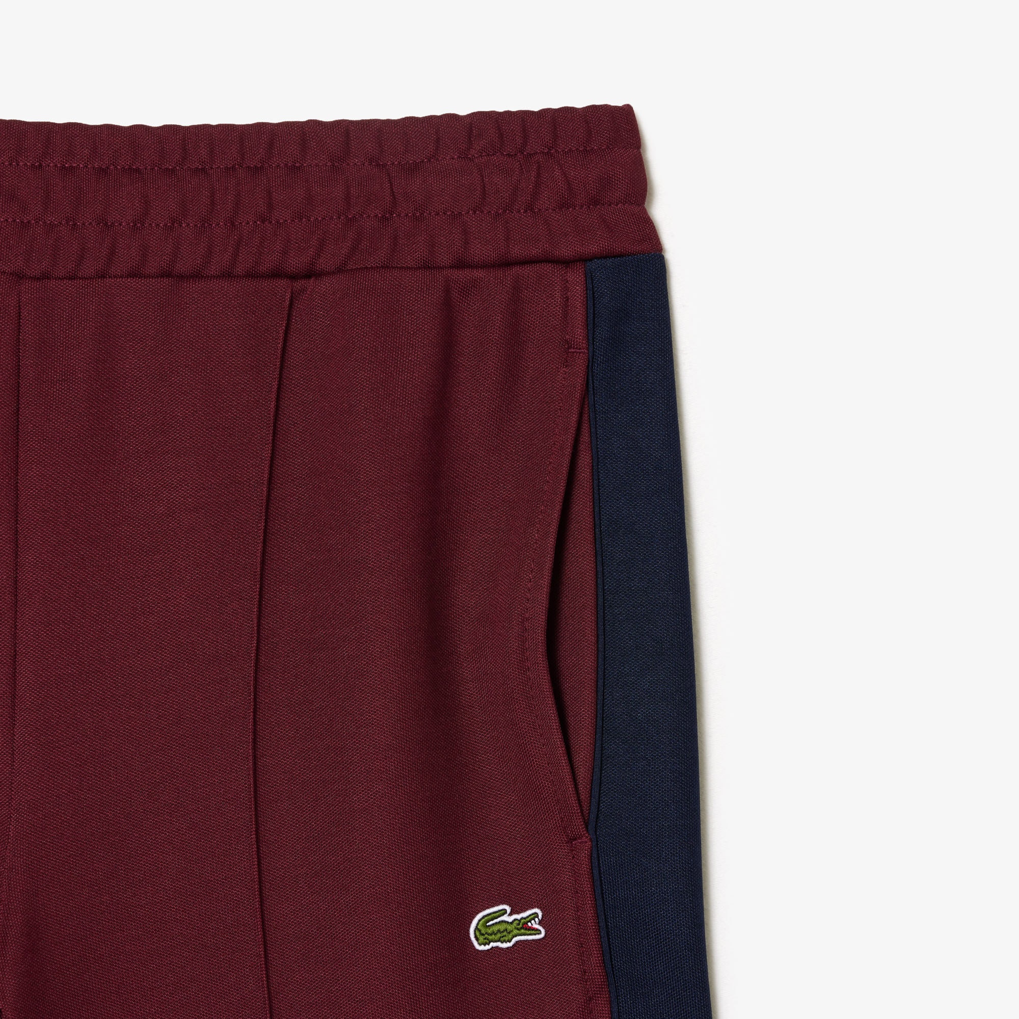 Lacoste Kadın Straight Fit Renk Bloklu Bordo Eşofman Altı