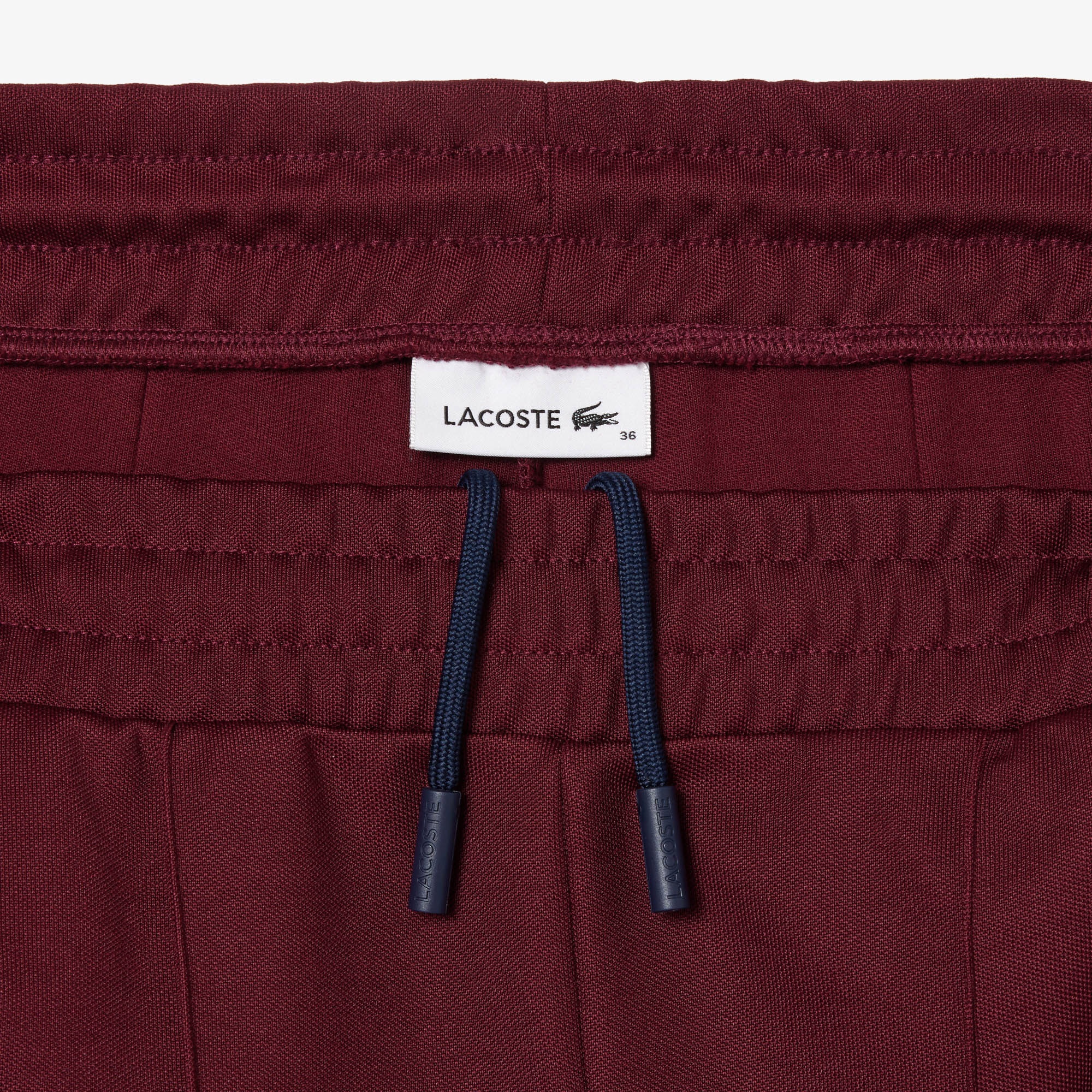Lacoste Kadın Straight Fit Renk Bloklu Bordo Eşofman Altı