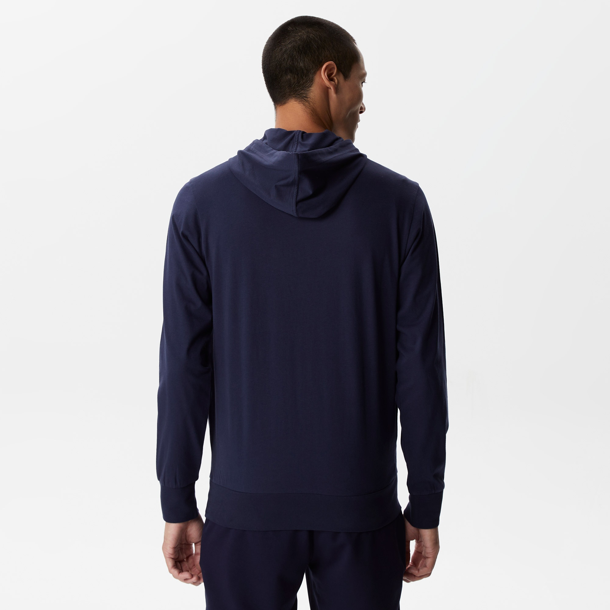 Lacoste Erkek Regular Fit Kapüşonlu Lacivert Sweatshirt