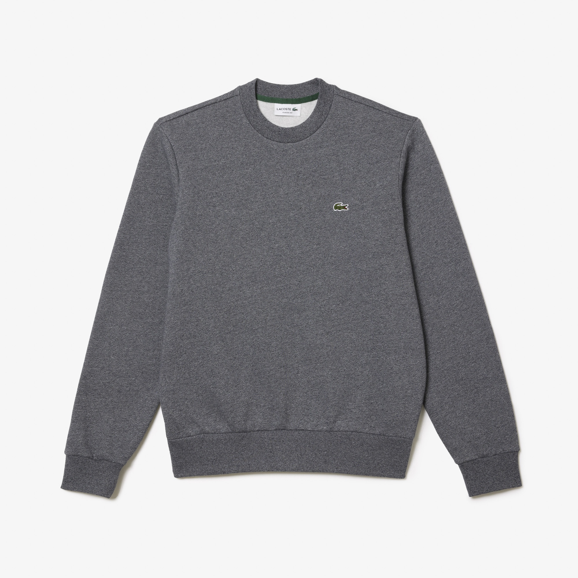 Lacoste Erkek Classic Fit Bisiklet Yaka Gri Sweatshirt