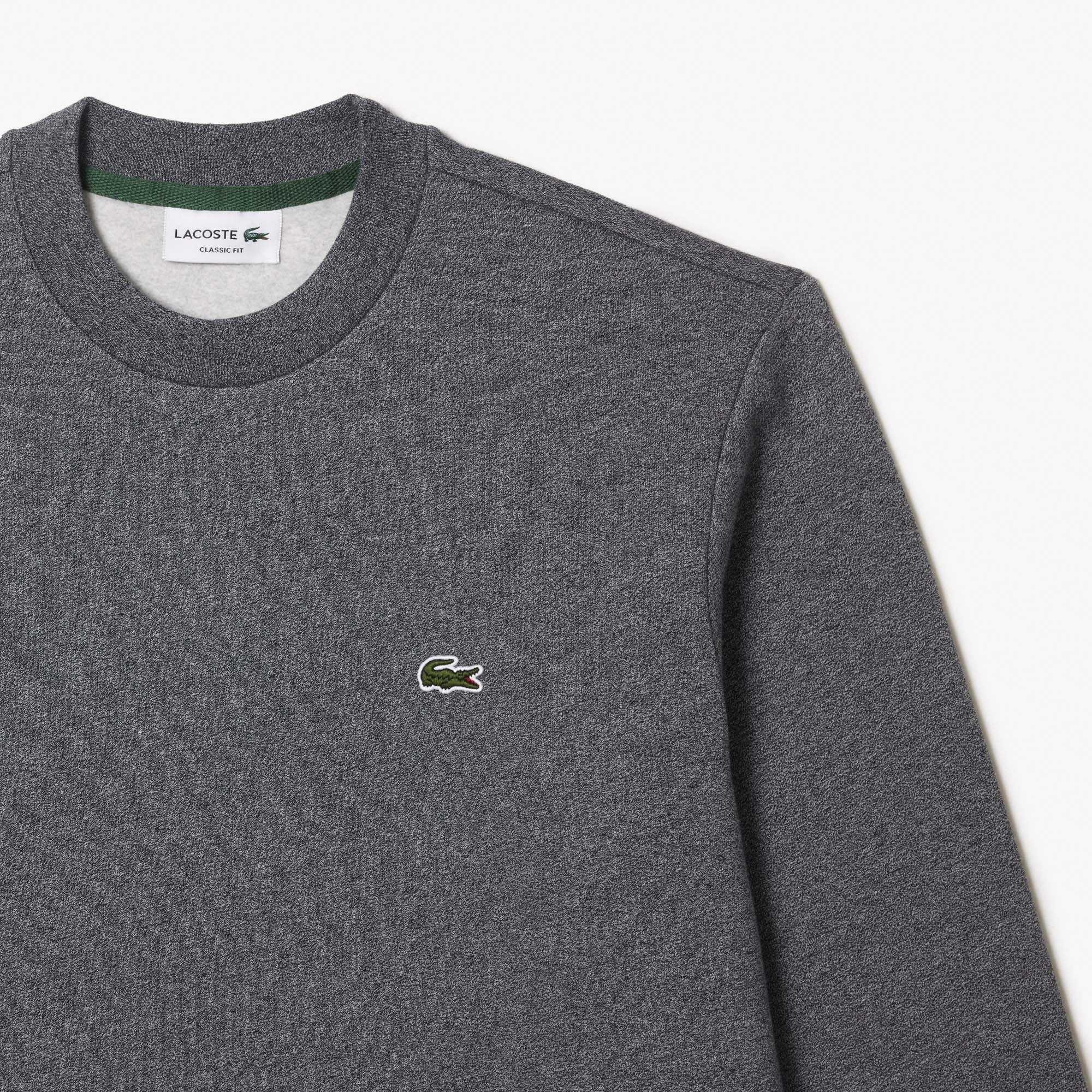 Lacoste Erkek Classic Fit Bisiklet Yaka Gri Sweatshirt