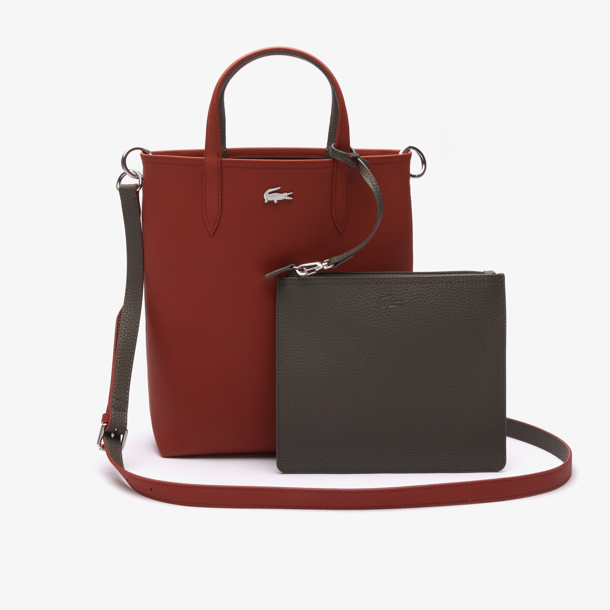 Lacoste Anna Kadın Çift Taraflı Lacivert Omuz Çantası