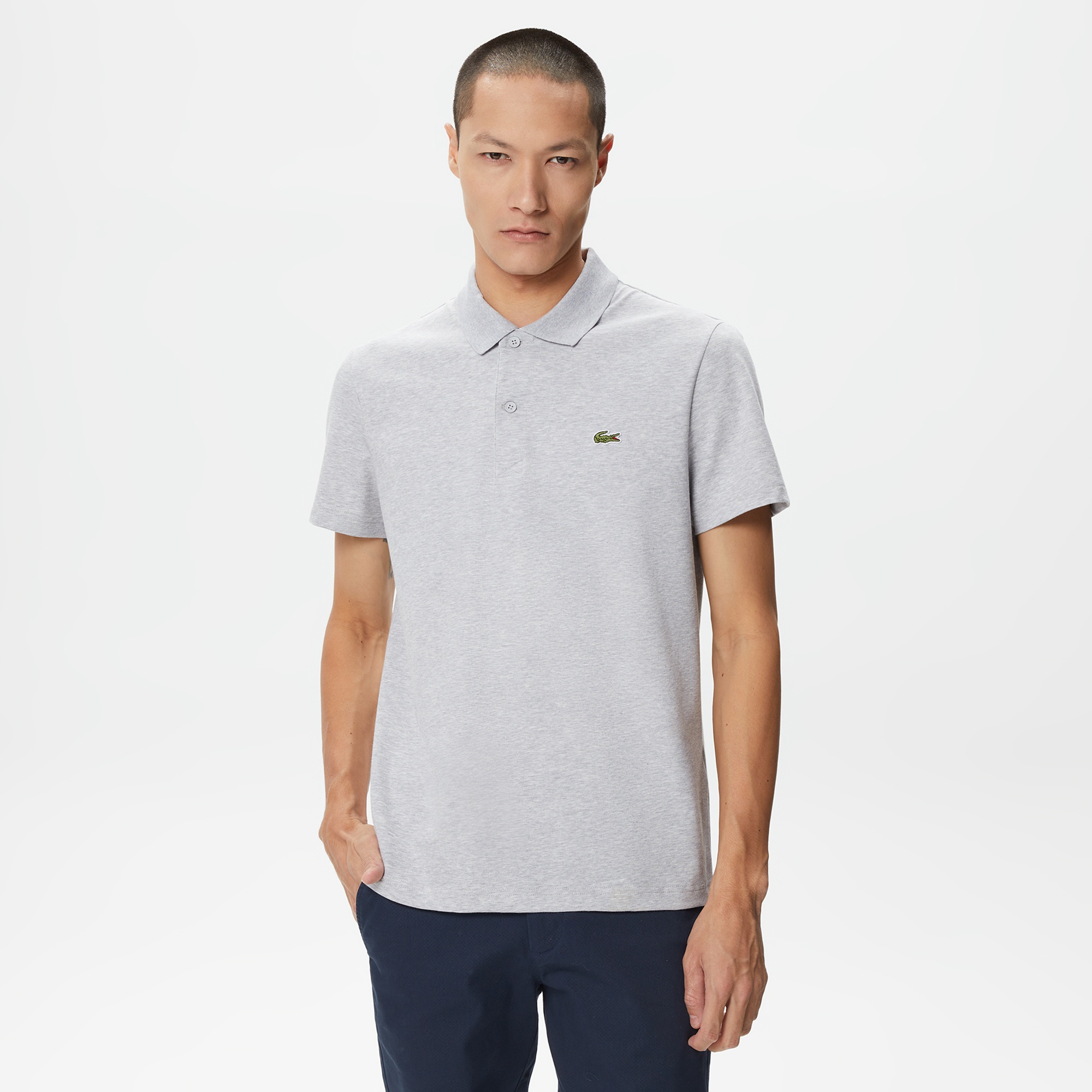 Lacoste Erkek Regular Fit Gri Polo