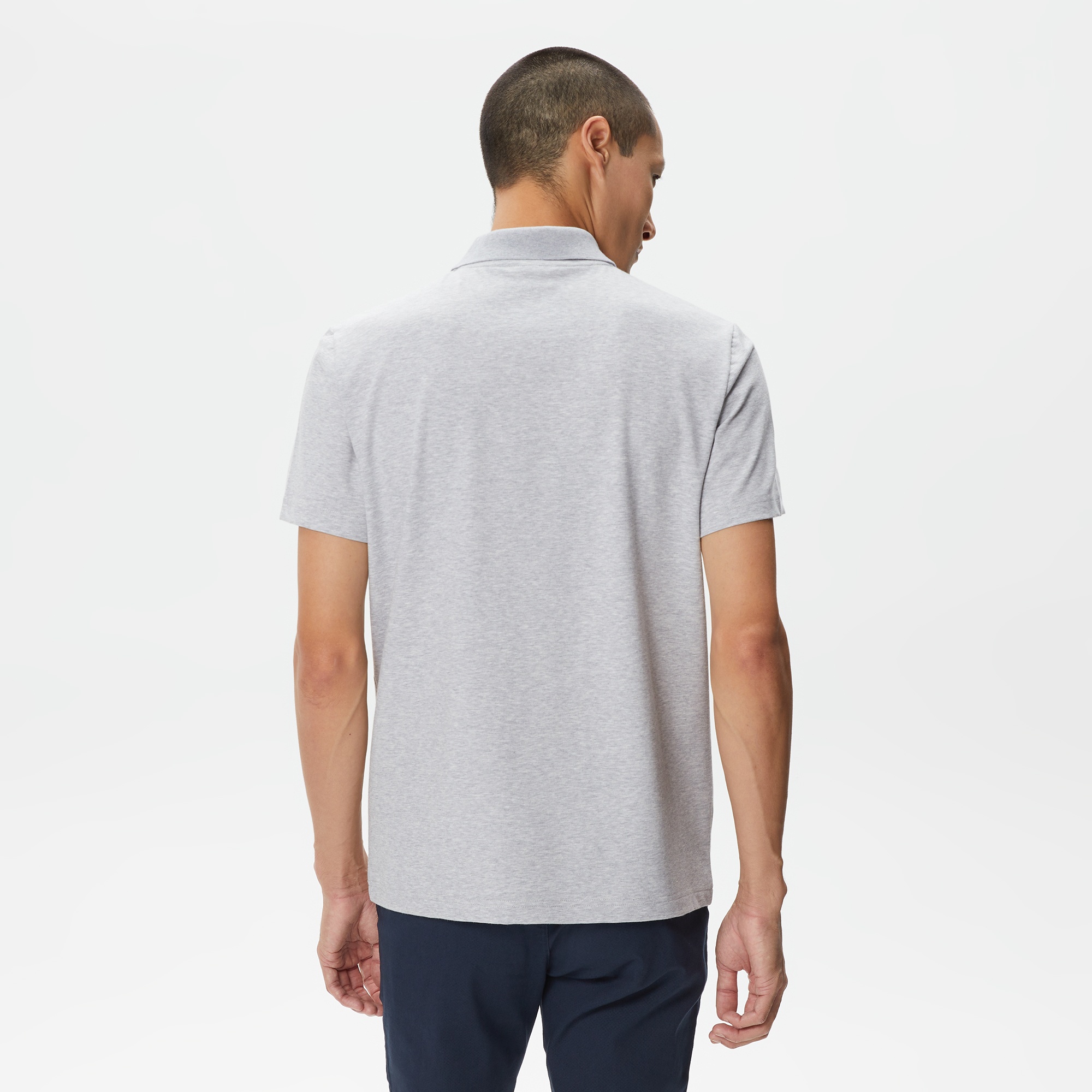 Lacoste Erkek Regular Fit Gri Polo