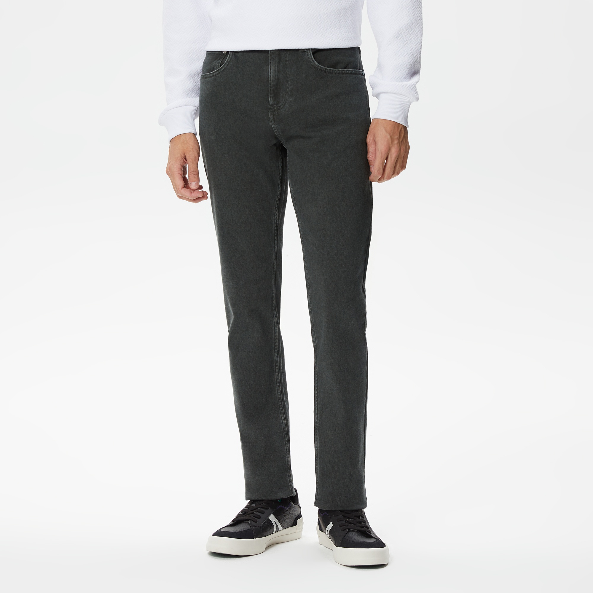 Lacoste Erkek Slim Fit Denim Yeşil Pantolon