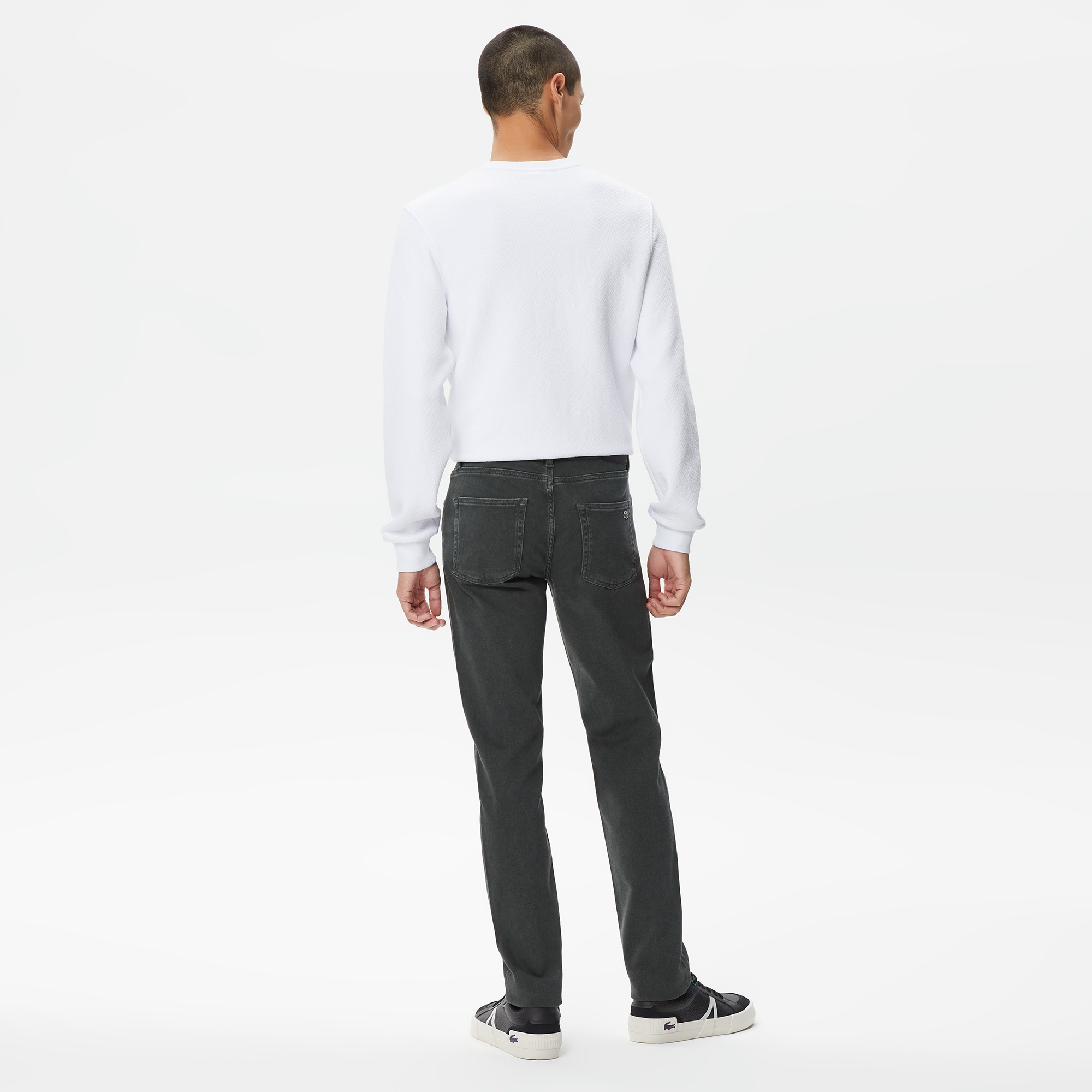 Lacoste Erkek Slim Fit Denim Yeşil Pantolon