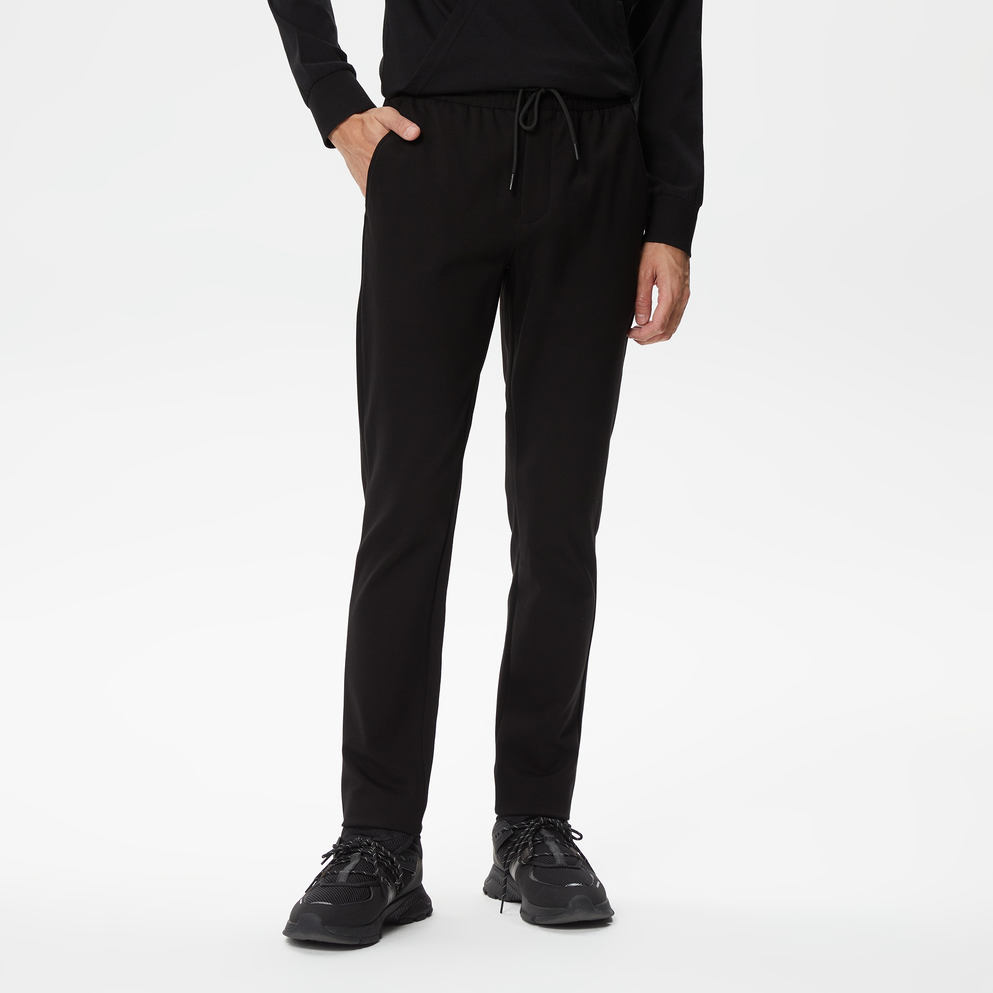 Lacoste Erkek Tapered Fit Siyah Pantolon