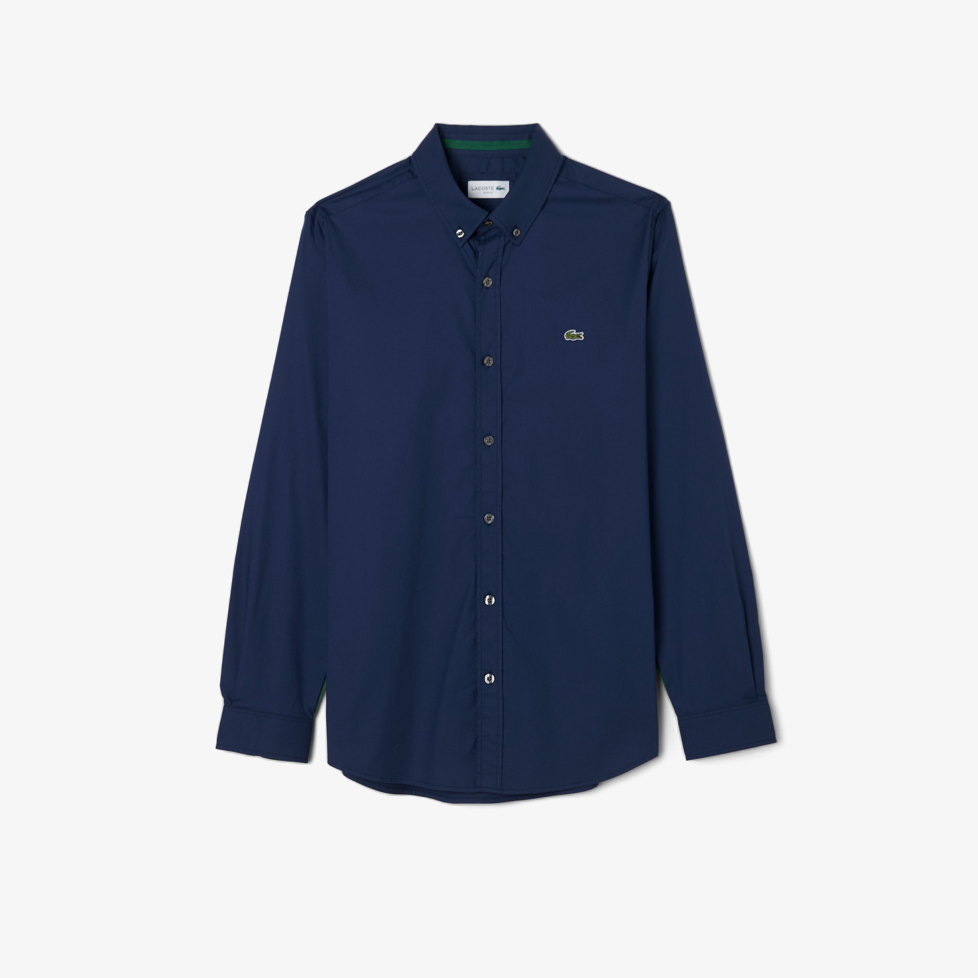 Lacoste Erkek Slim Fit Düğmeli Yaka Lacivert Gömlek