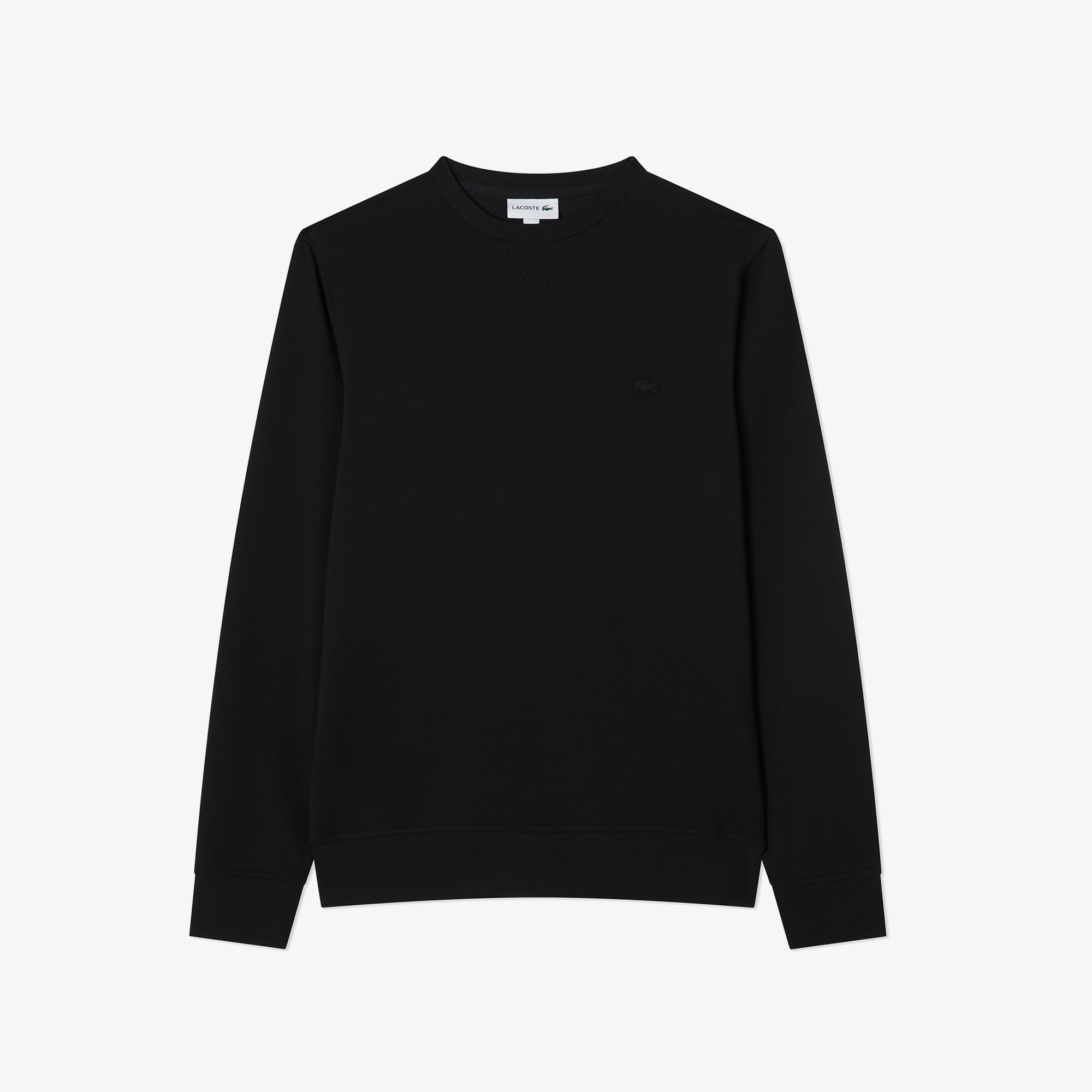 Lacoste Erkek Slim Fit Bisiklet Yaka Siyah Sweatshirt