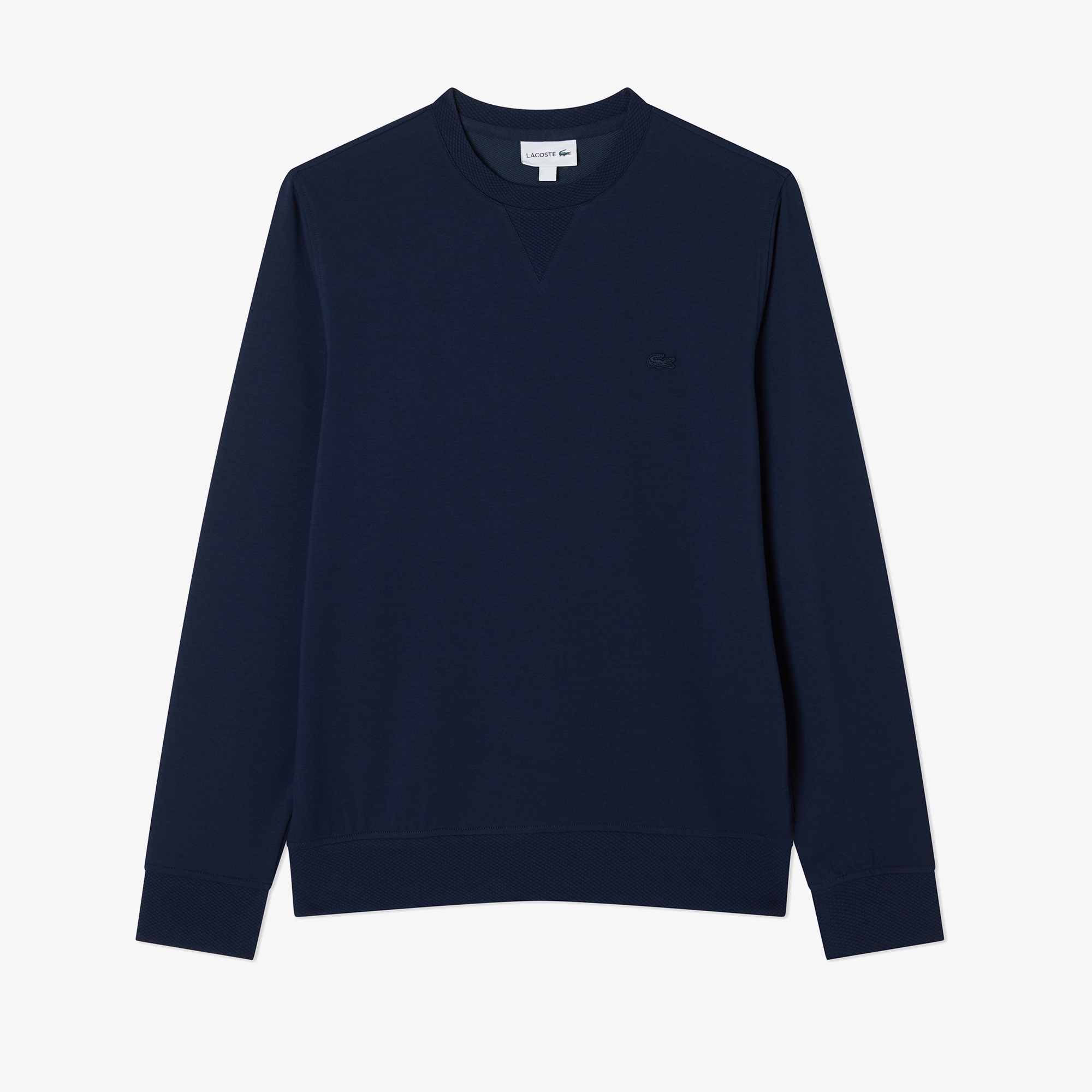 Lacoste Erkek Slim Fit Bisiklet Yaka Lacivert Sweatshirt