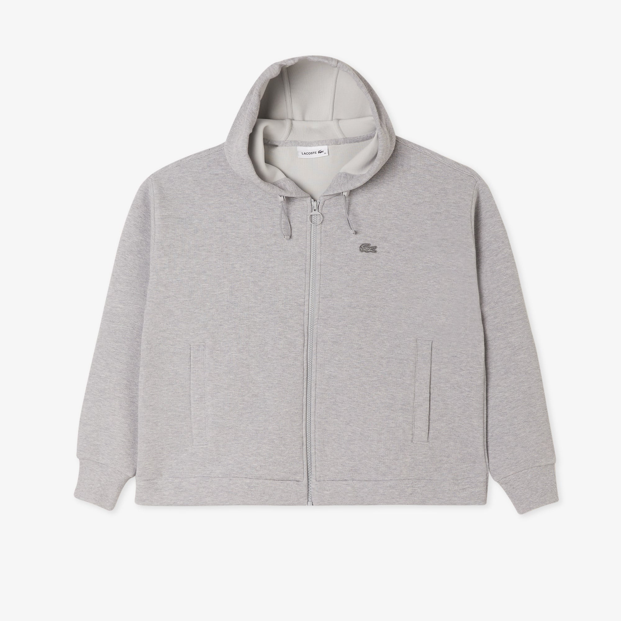 Lacoste Kadın Relaxed Fit Kapüşonlu Gri Sweatshirt