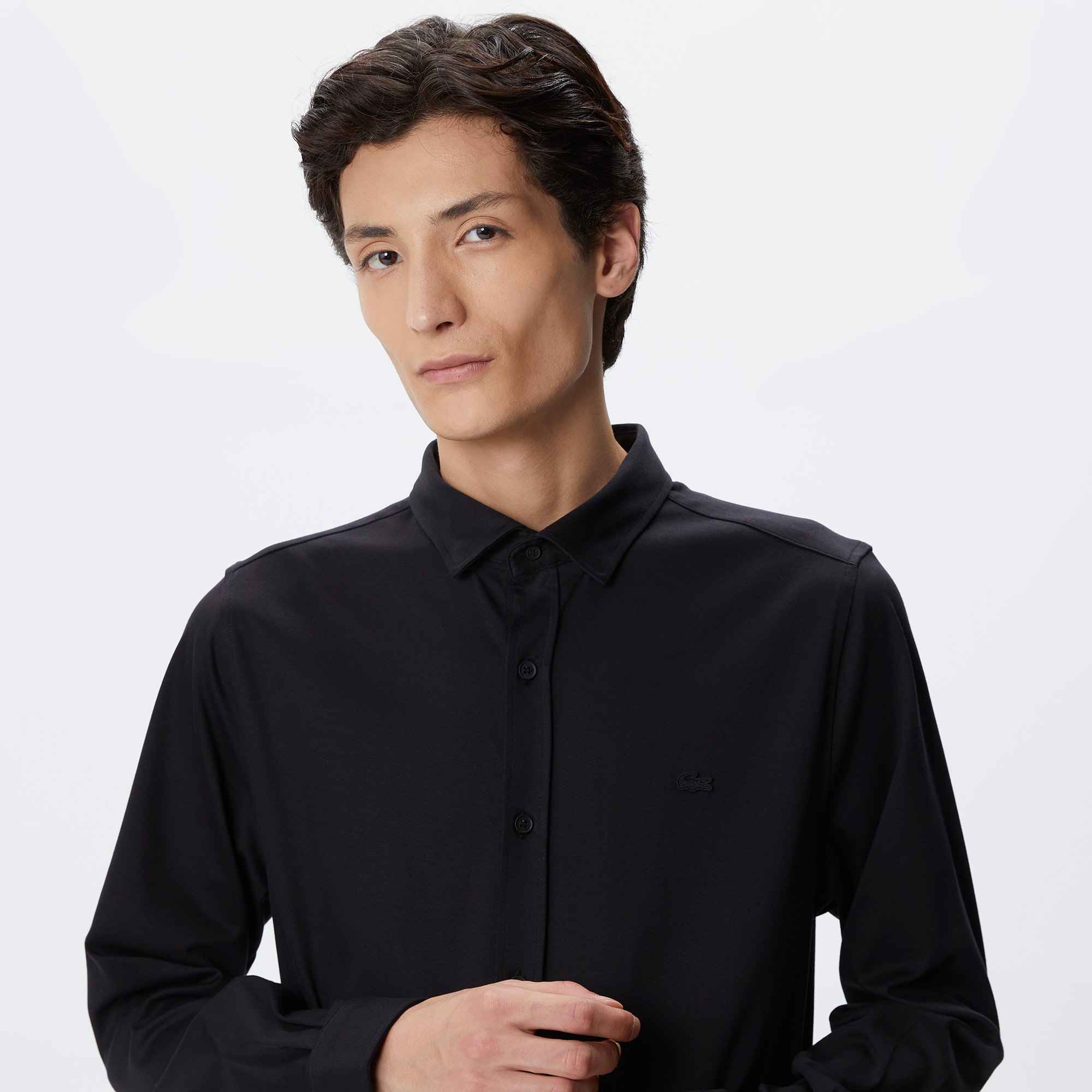 Lacoste Erkek Slim Fit Siyah Gömlek