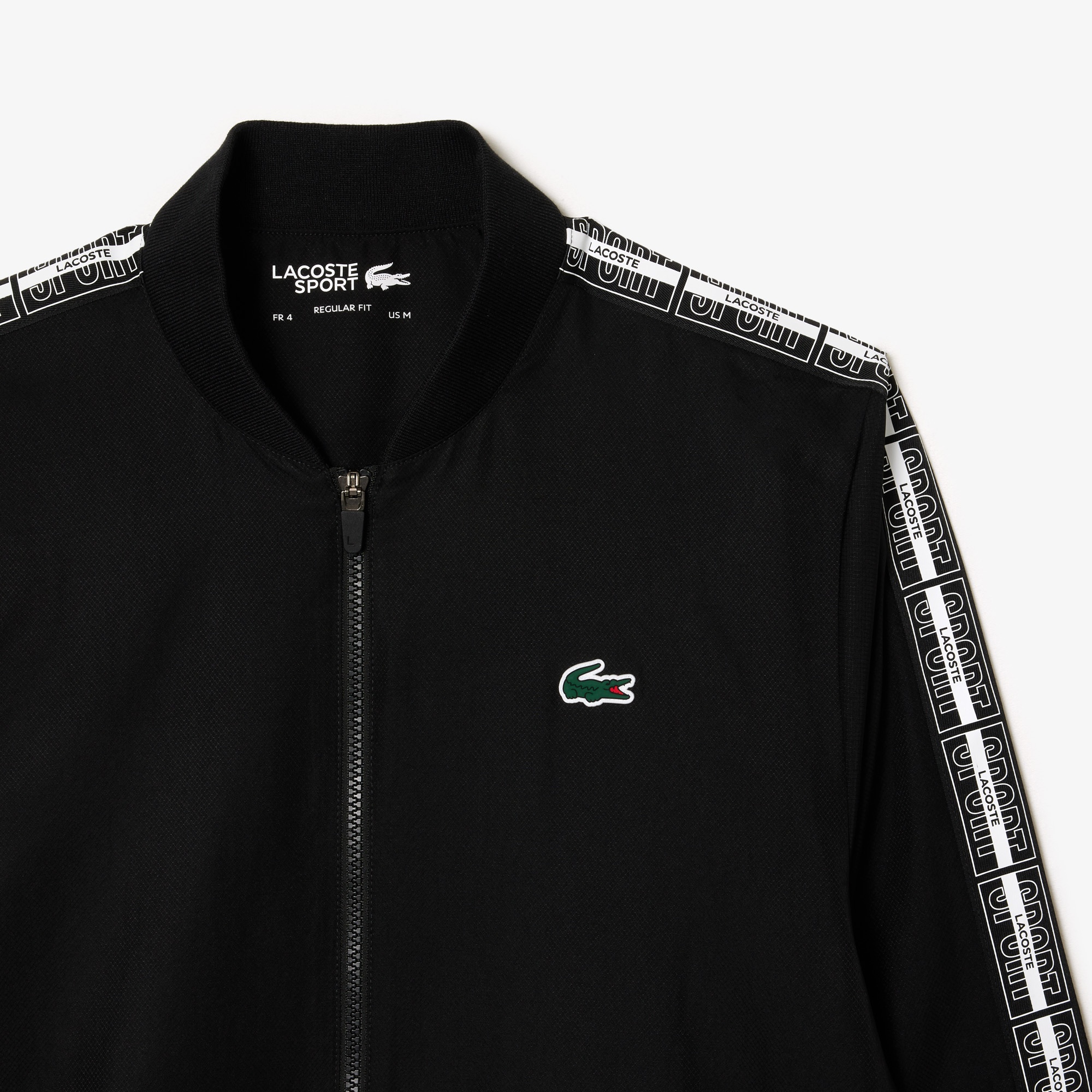 Lacoste SPORT Erkek Regular Fit Uzun Kollu Baskılı Siyah Eşofman Takımı