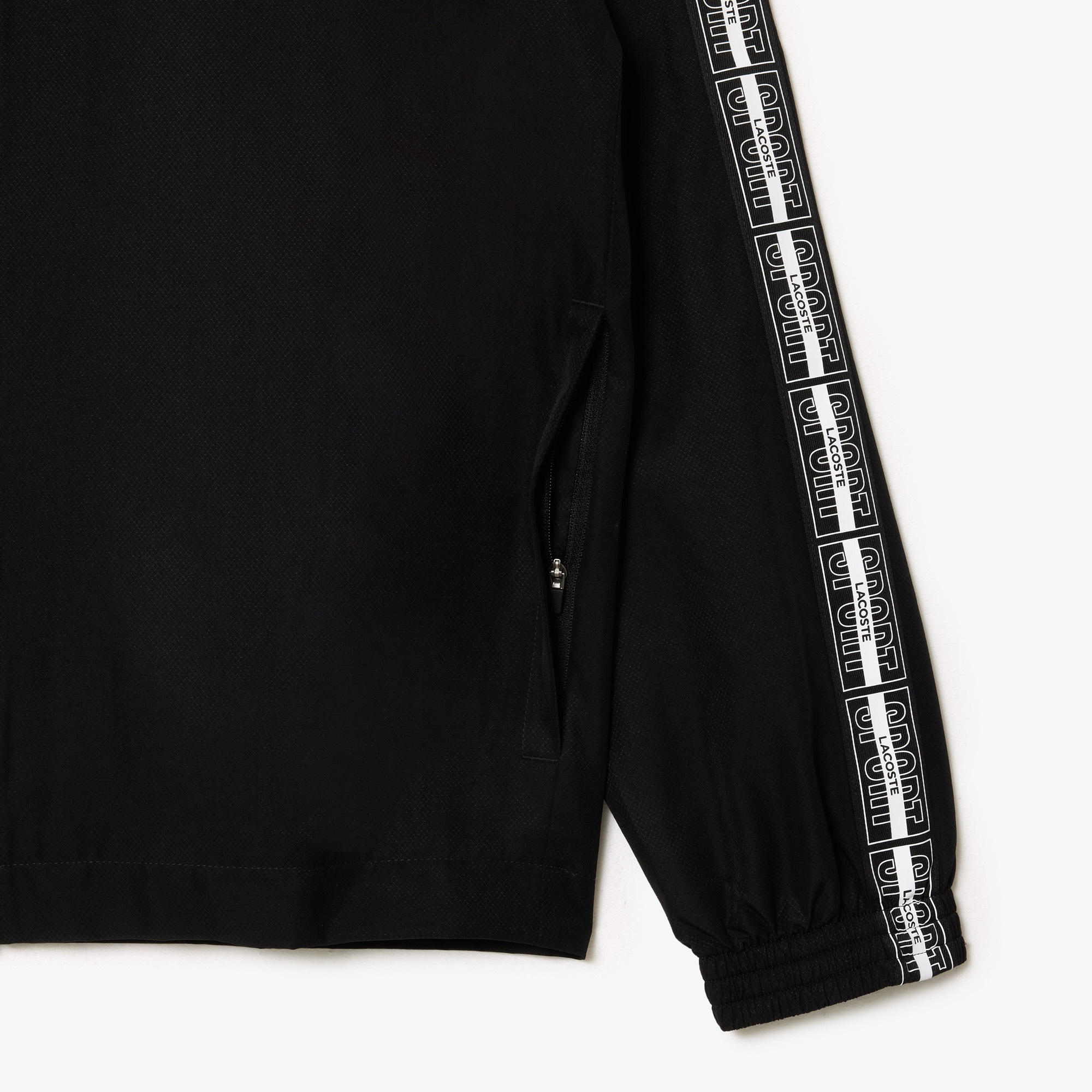 Lacoste SPORT Erkek Regular Fit Uzun Kollu Baskılı Siyah Eşofman Takımı