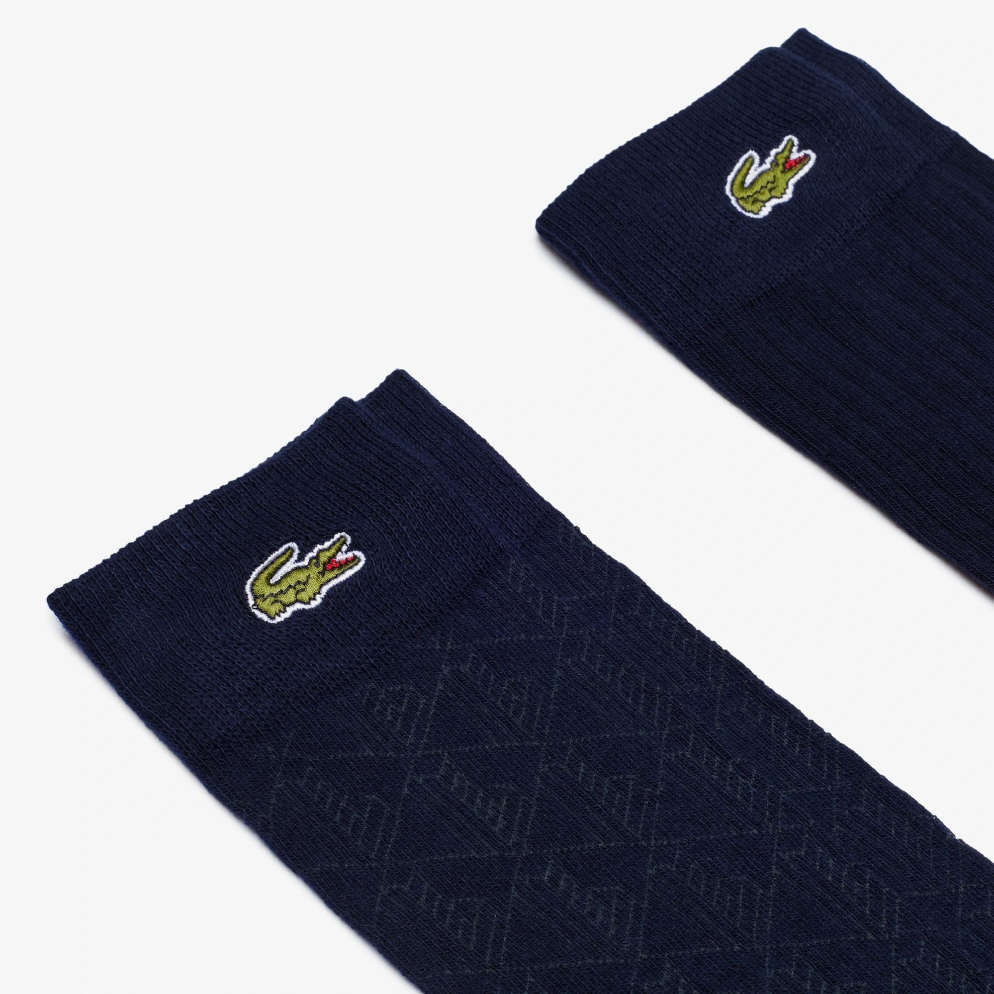 Lacoste Erkek Baskılı 2'li Lacivert Çorap görsel 2