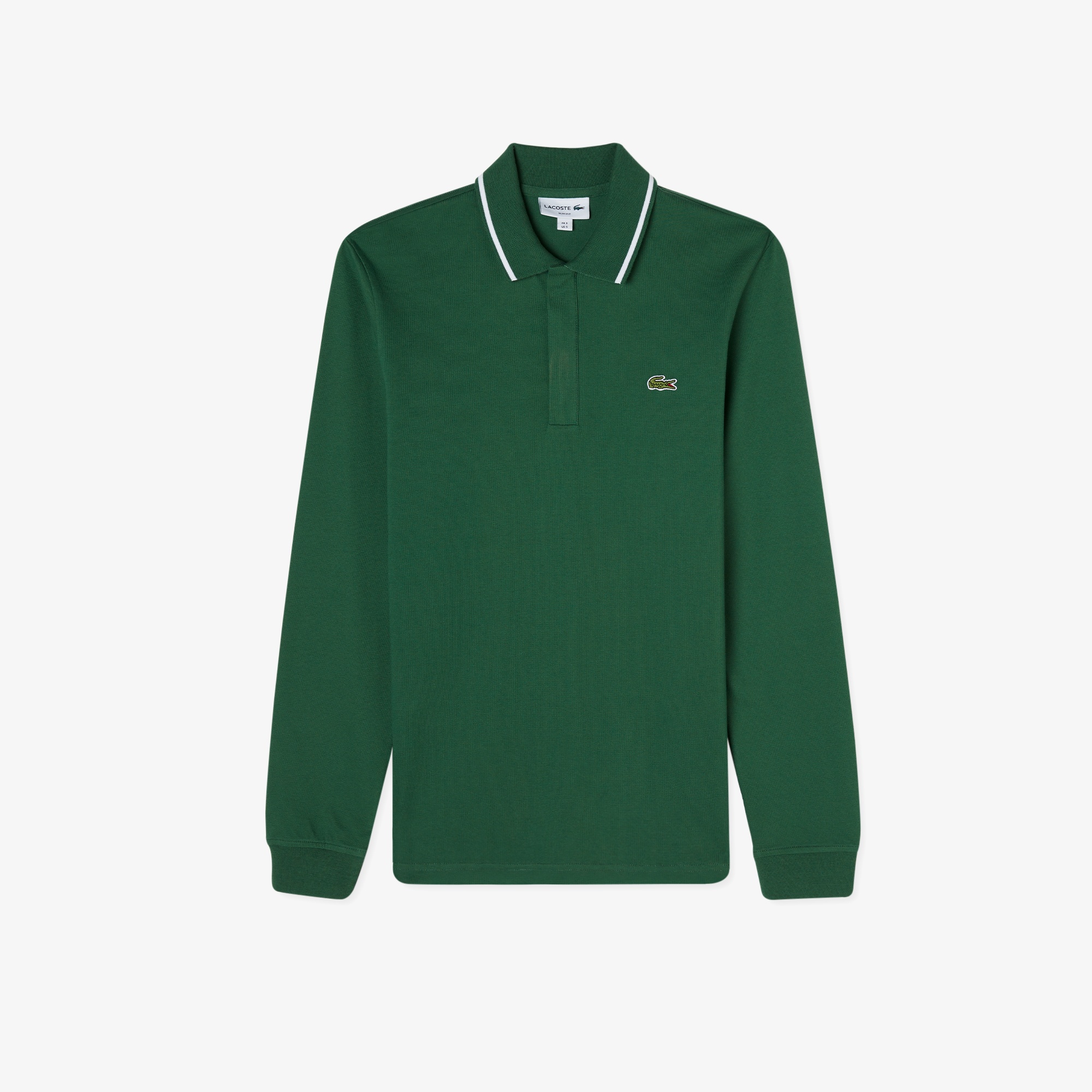 Lacoste Erkek Slim Fit Uzun Kollu Koyu Yeşil Polo