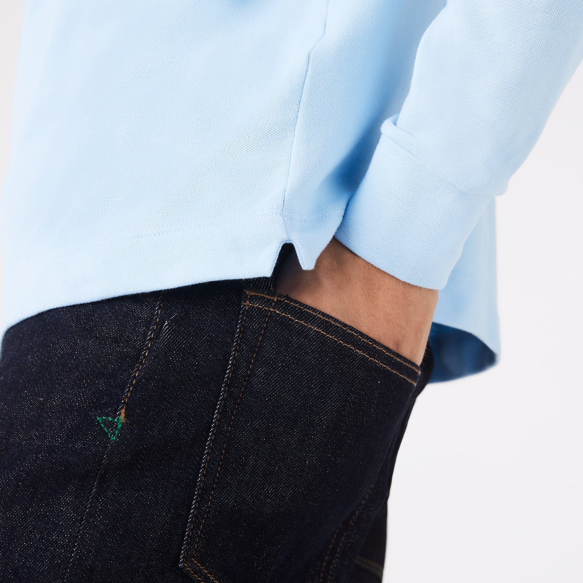 Lacoste Erkek Regular Fit Uzun Kollu Açık Mavi Paris Polo