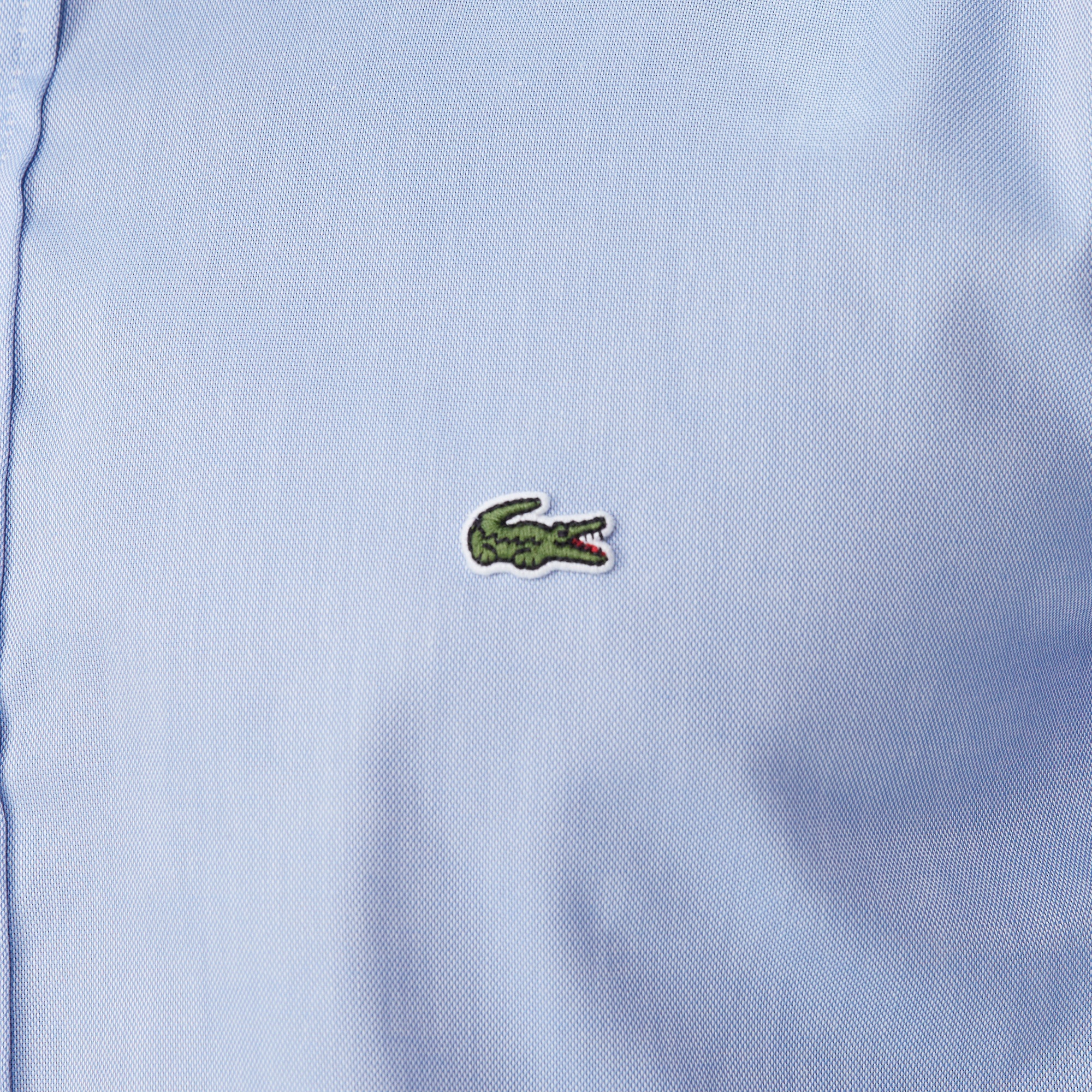 Lacoste Erkek Slim Fit Düğmeli Yaka Mavi Gömlek