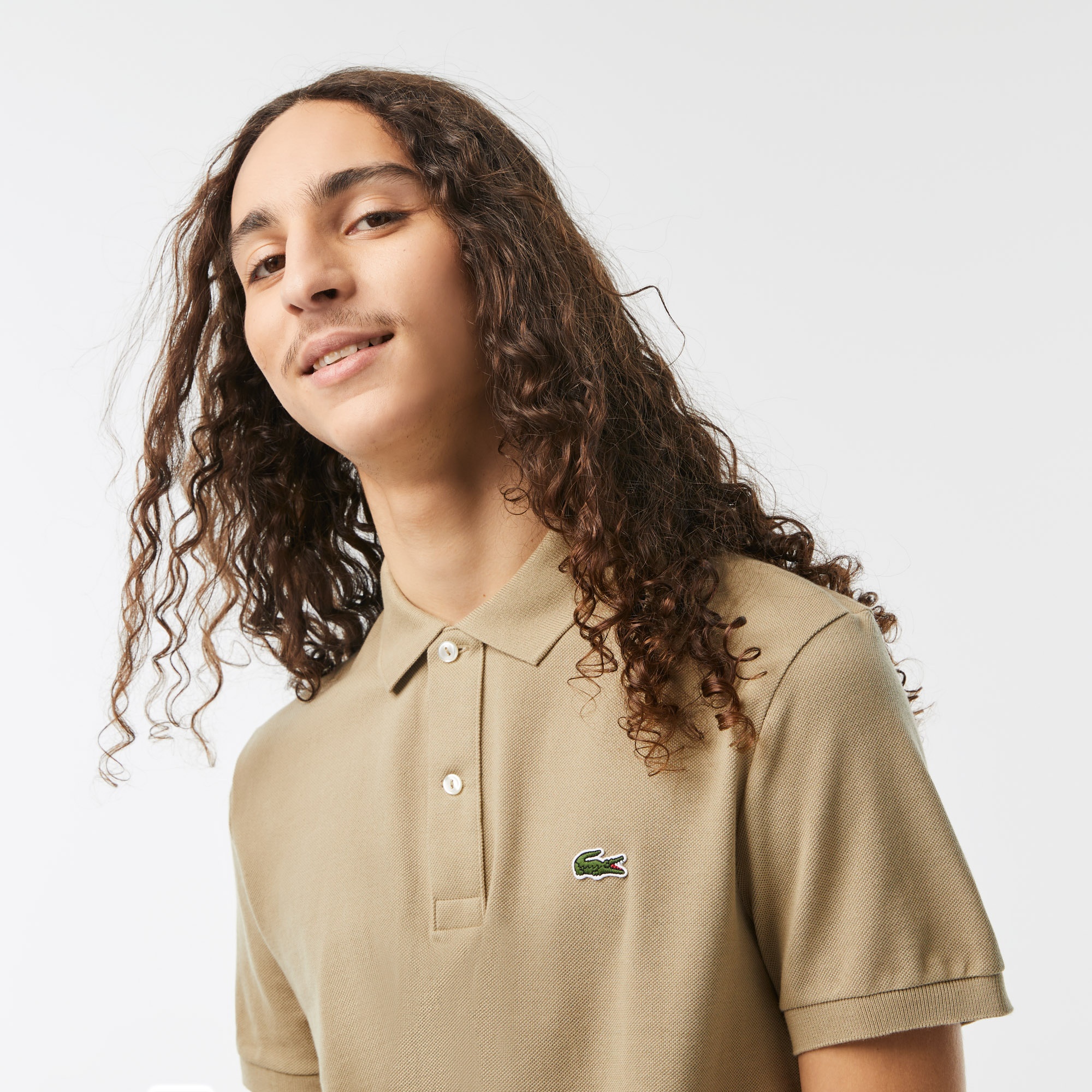Lacoste L.12.12 Erkek Slim Fit Bej Polo