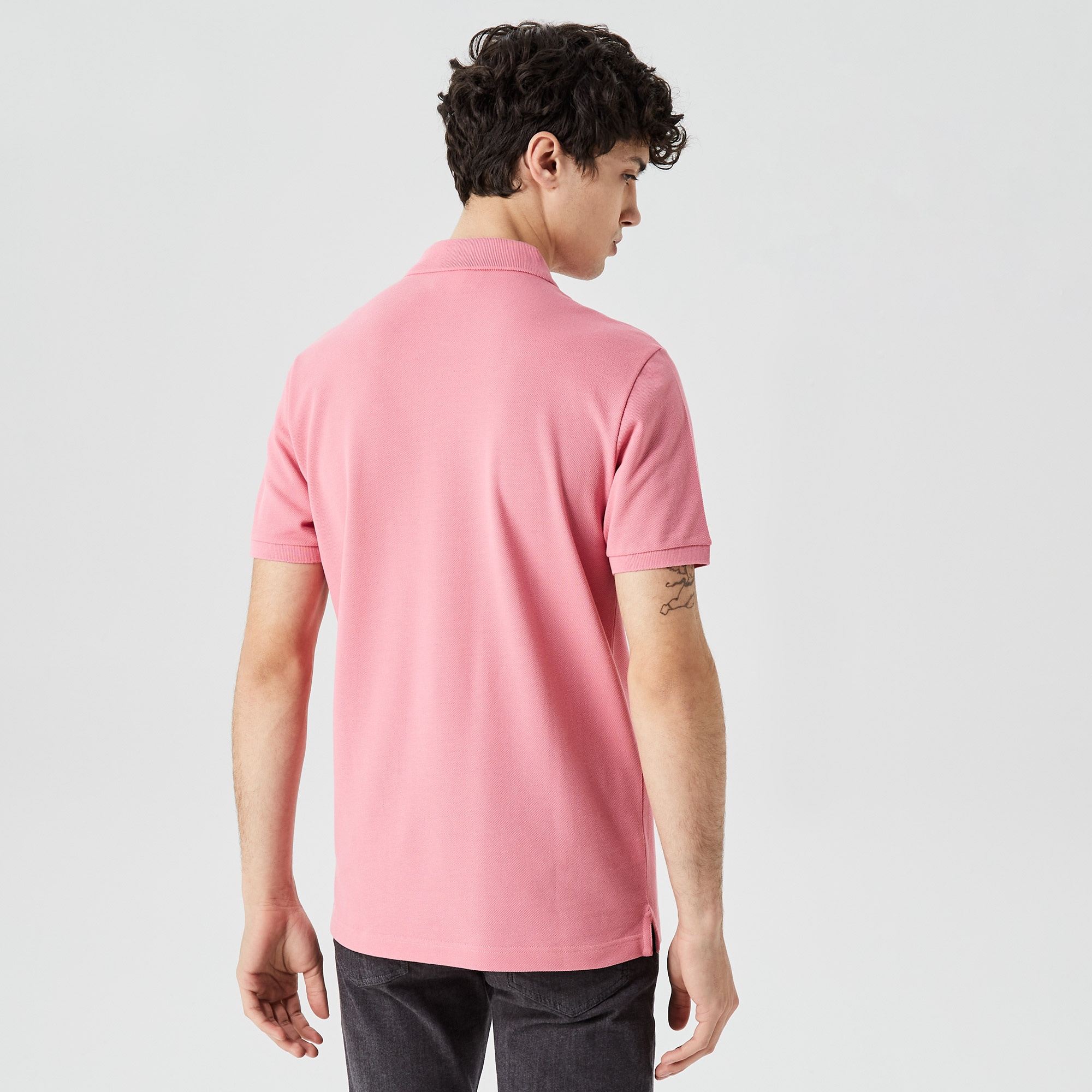 Lacoste Erkek Slim Fit L.12.12 Pembe Polo