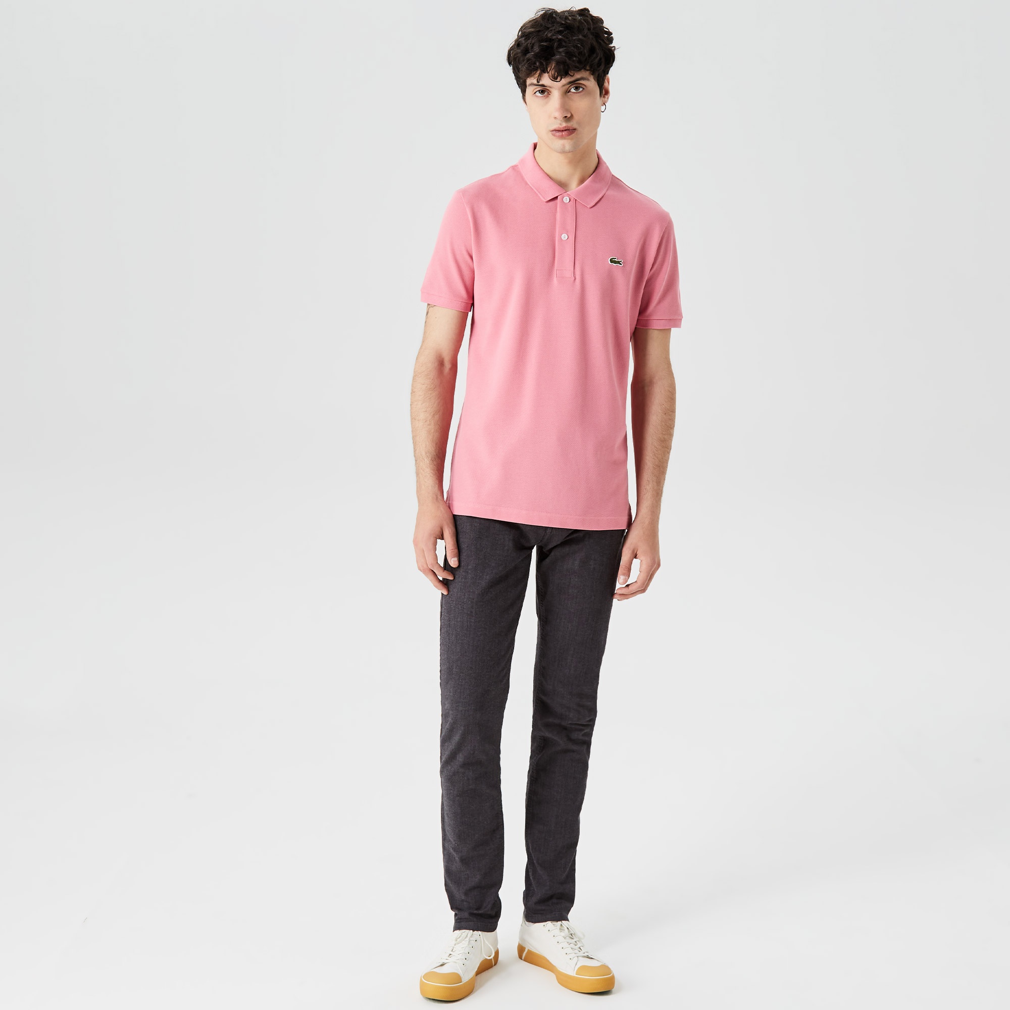 Lacoste Erkek Slim Fit L.12.12 Pembe Polo