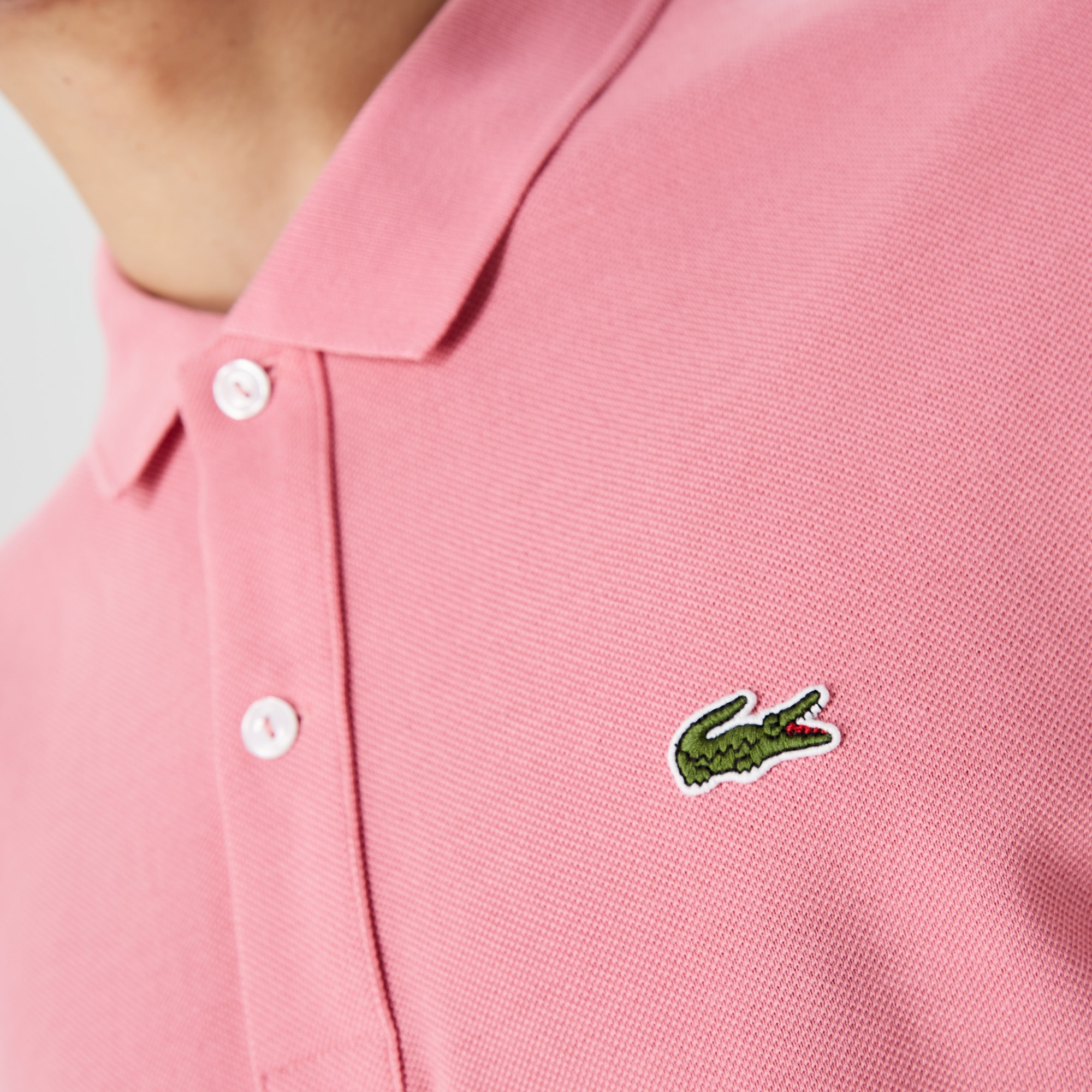 Lacoste Erkek Slim Fit L.12.12 Pembe Polo