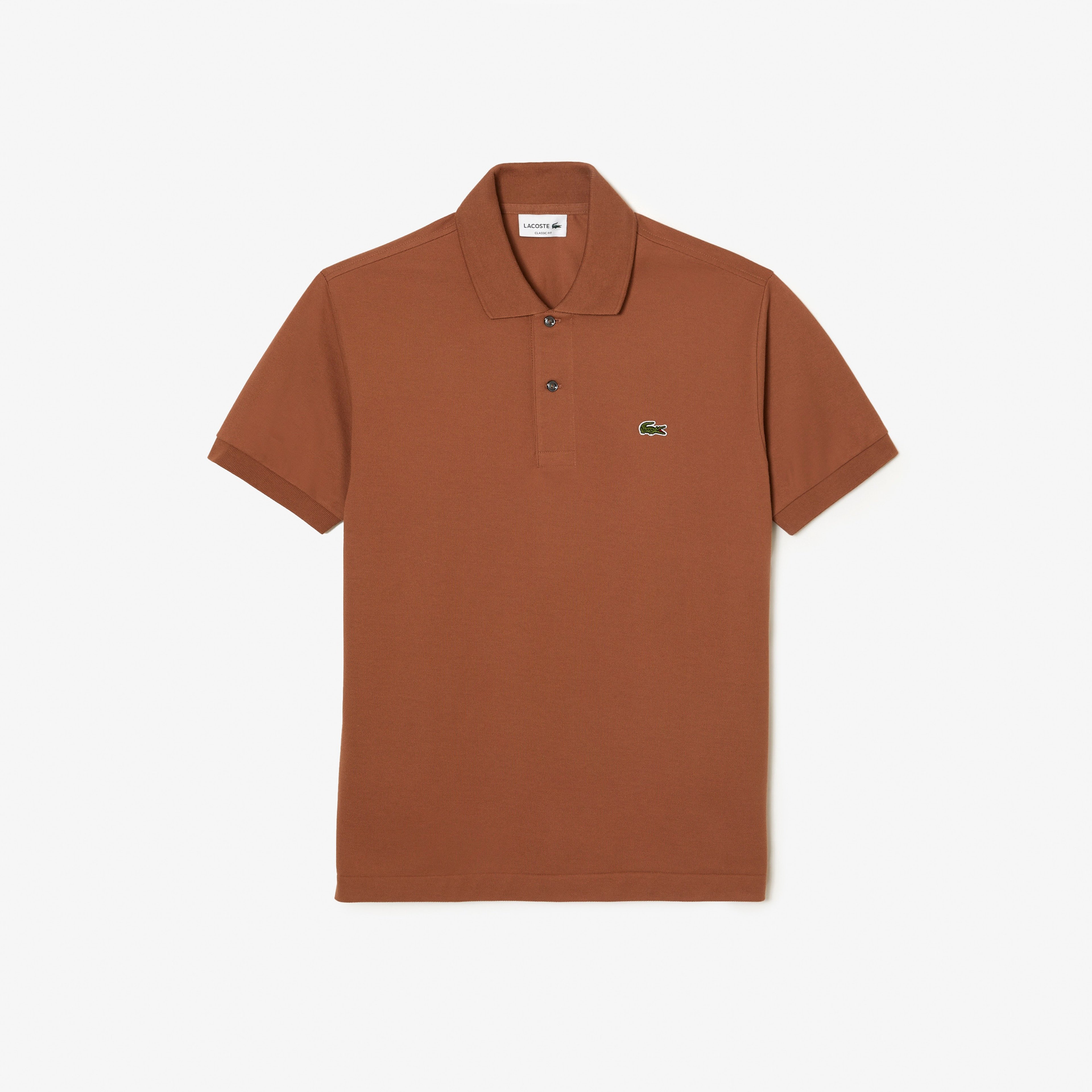 L.12.12 Erkek Classic Fit Kahverengi Polo