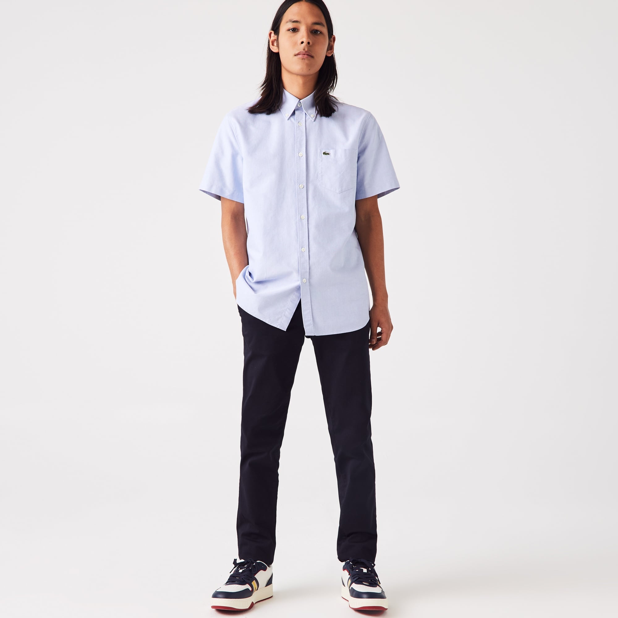 Lacoste Erkek Slim Fit Chino Siyah Pantolon