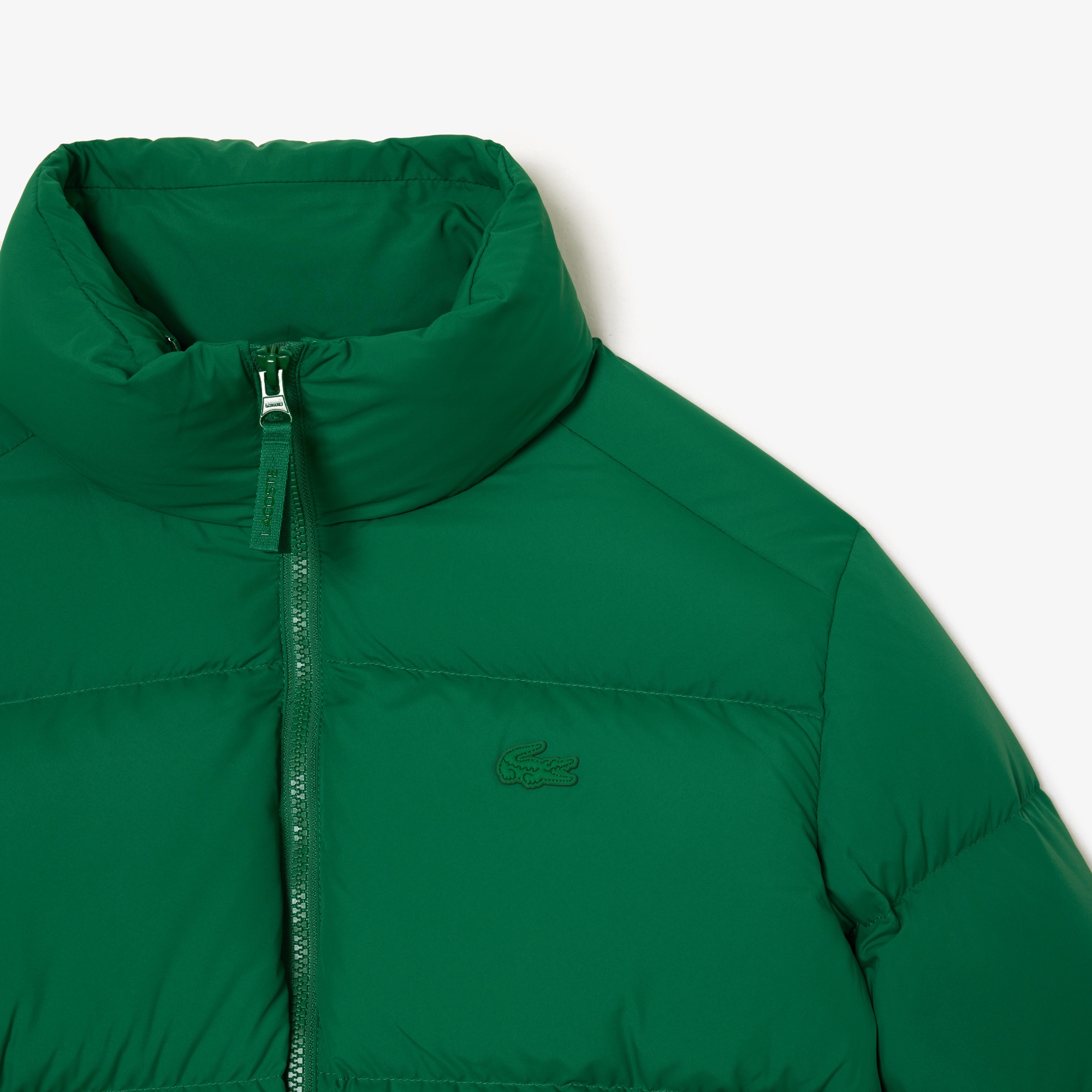 Lacoste Kadın Kapüşonlu Kapitone Yeşil Mont