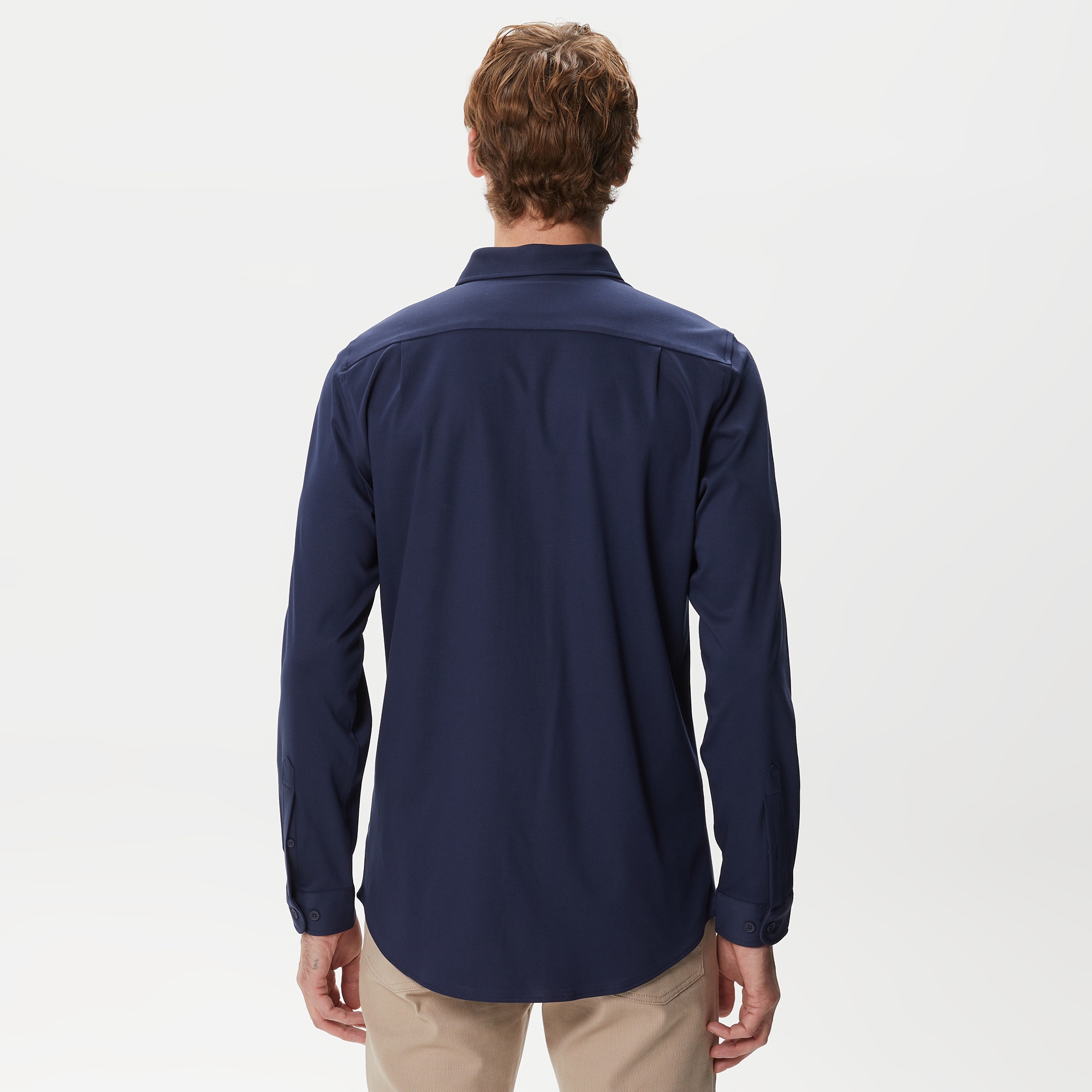 Lacoste Erkek Slim Fit Lacivert Gömlek