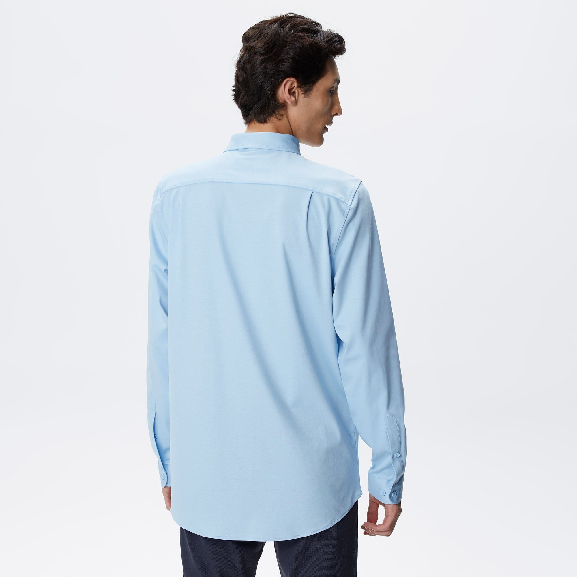 Lacoste Erkek Slim Fit Açık Mavi Gömlek