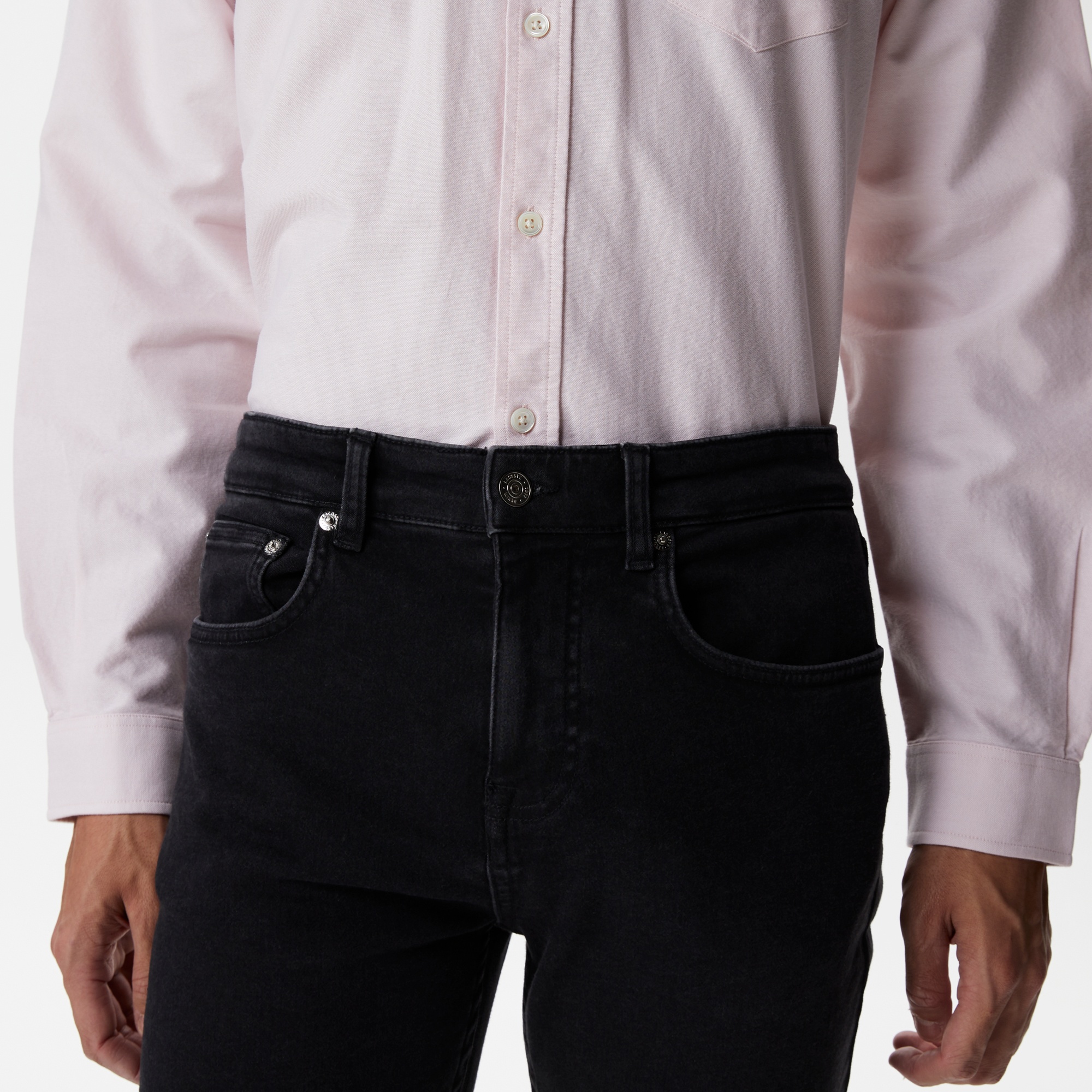 Lacoste Erkek Slim Fit Denim Koyu Gri Pantolon