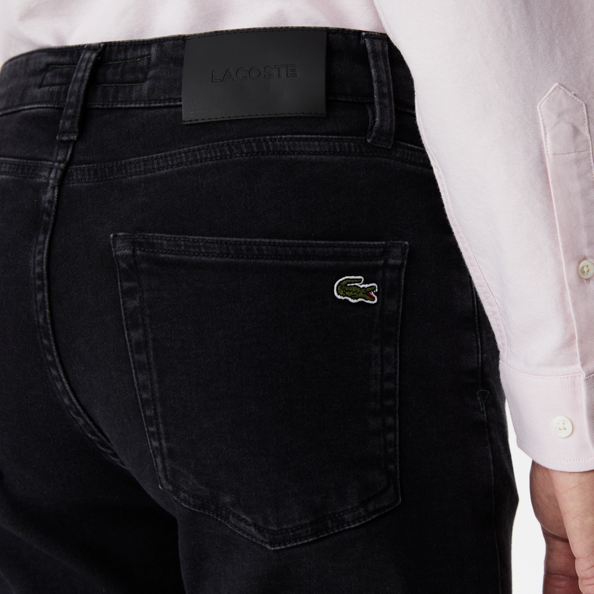 Lacoste Erkek Slim Fit Denim Koyu Gri Pantolon