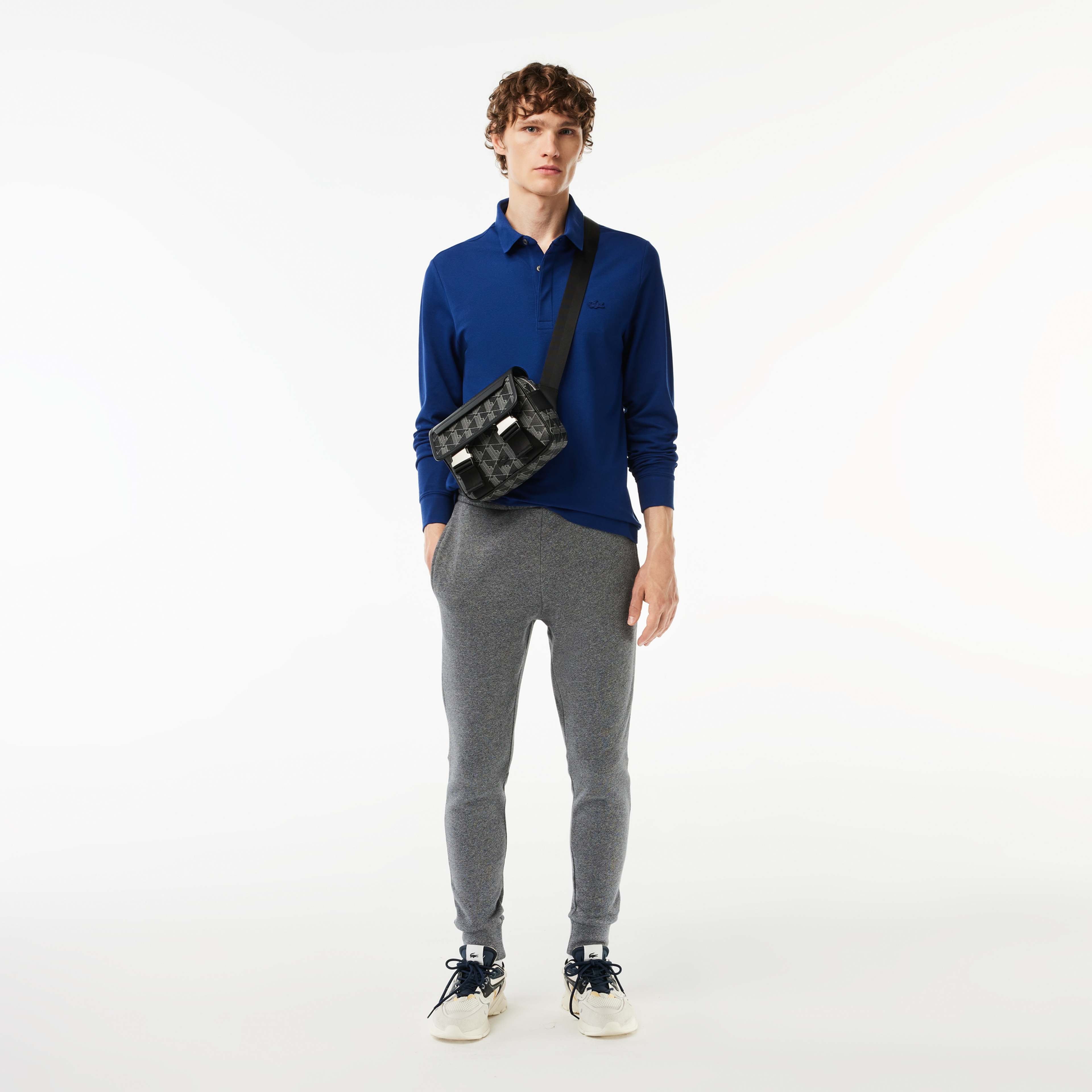 Erkek Regular Fit Uzun Kollu Koyu Mavi Paris Polo Erkek Regular Fit Uzun Kollu Koyu Mavi Paris Polo