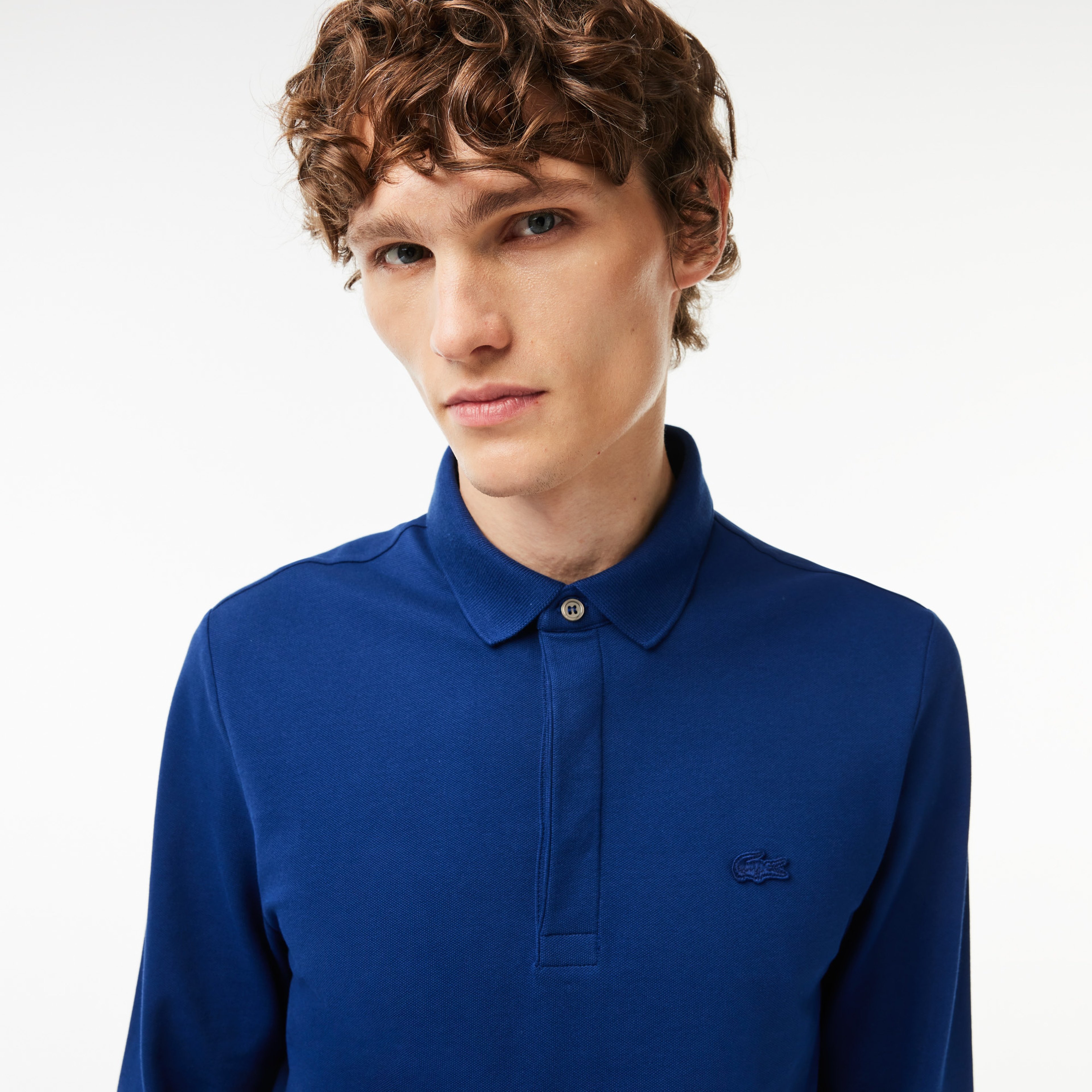Erkek Regular Fit Uzun Kollu Koyu Mavi Paris Polo Erkek Regular Fit Uzun Kollu Koyu Mavi Paris Polo