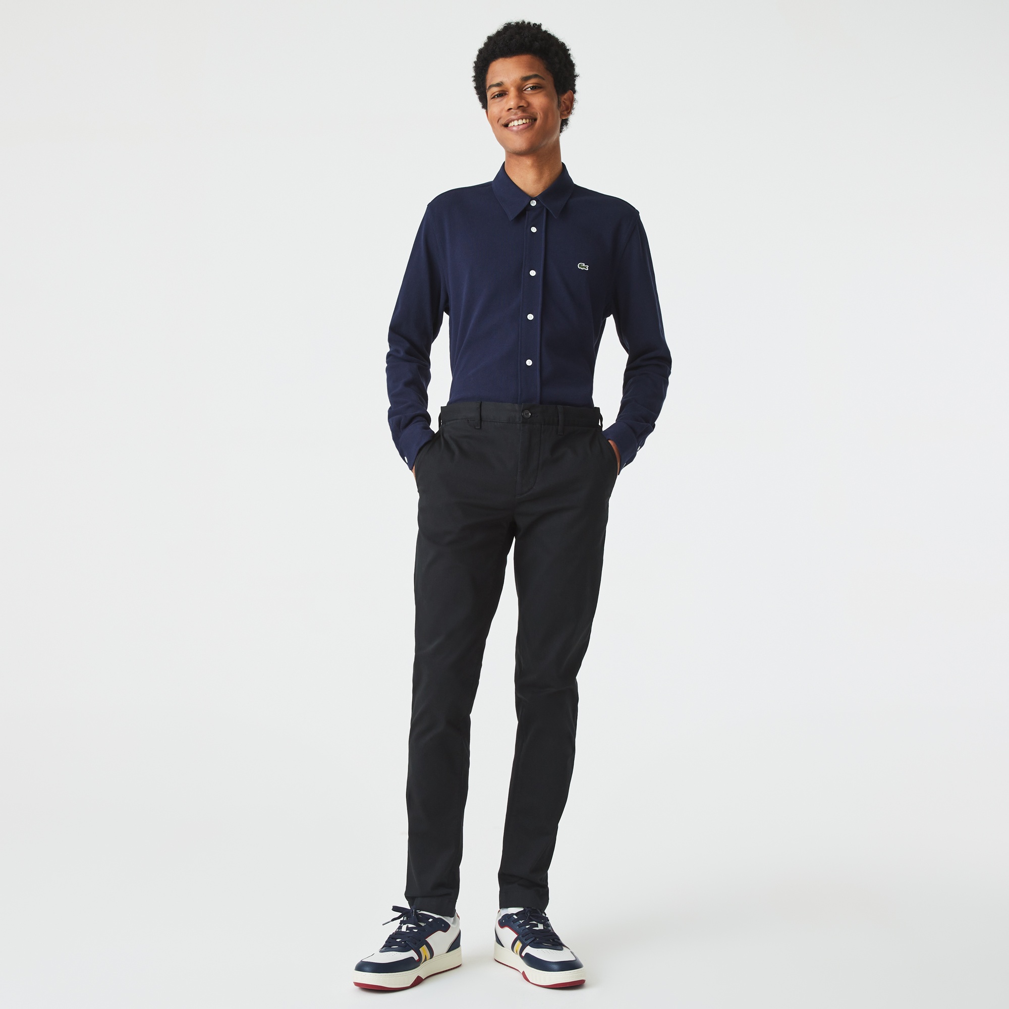 Lacoste Erkek Slim Fit Siyah Pantolon