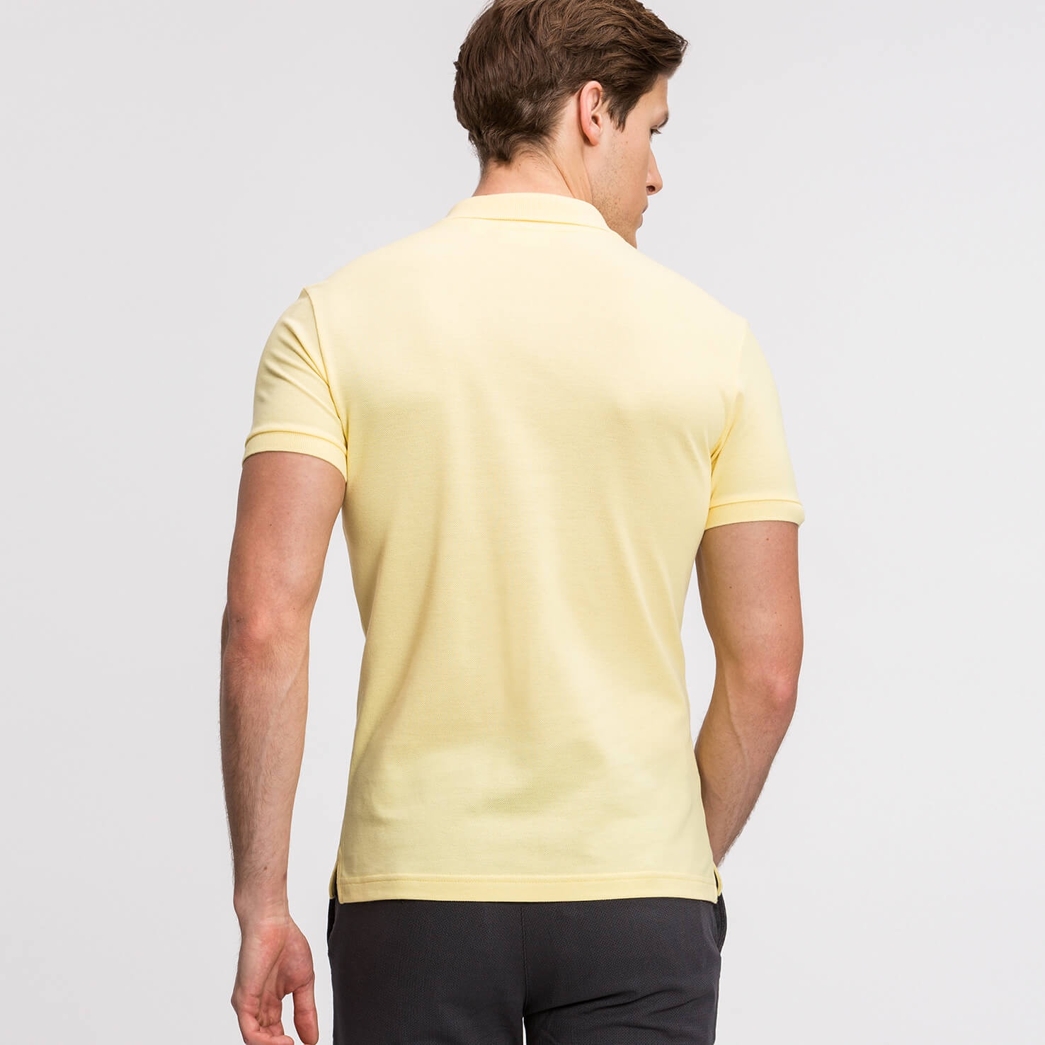 Lacoste Erkek Slim Fit L.12.12 Sarı Polo