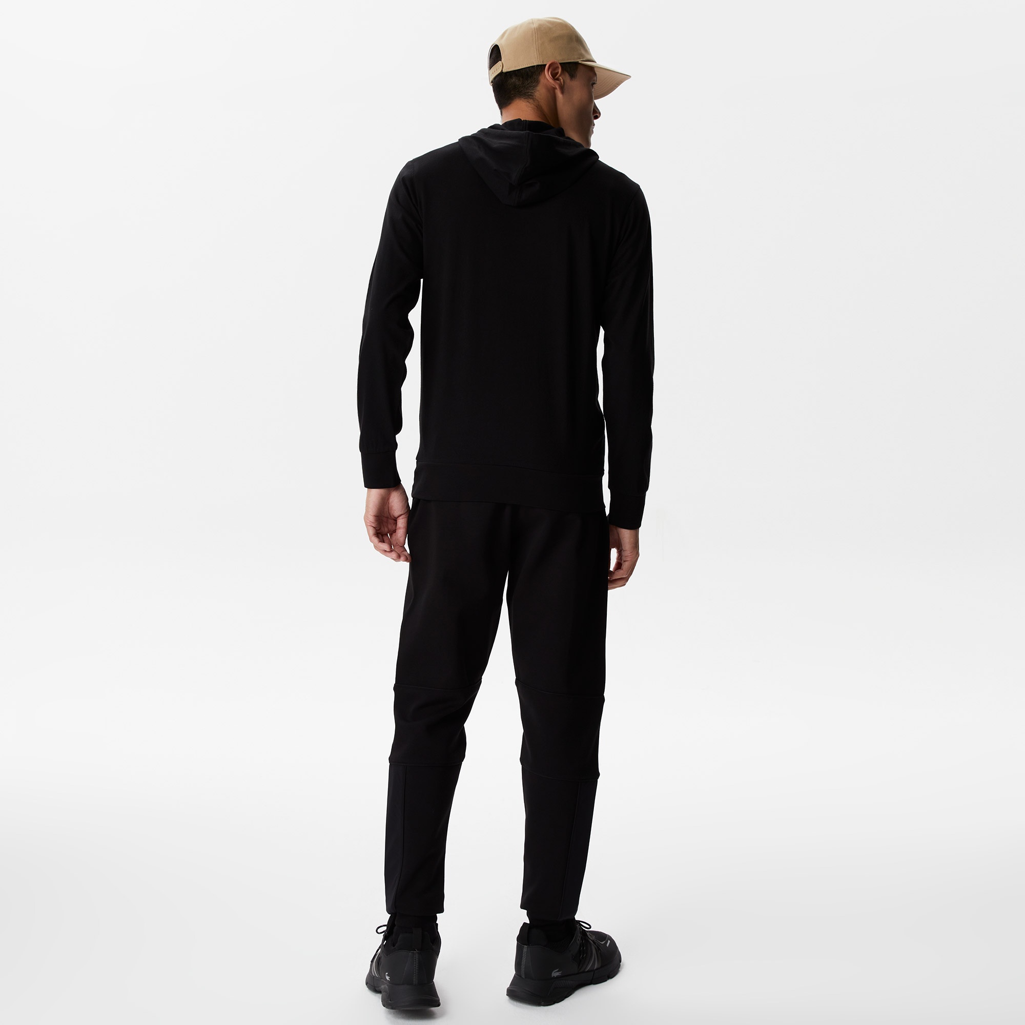 Lacoste Erkek Slim Fit Kapüşonlu Siyah Sweatshirt