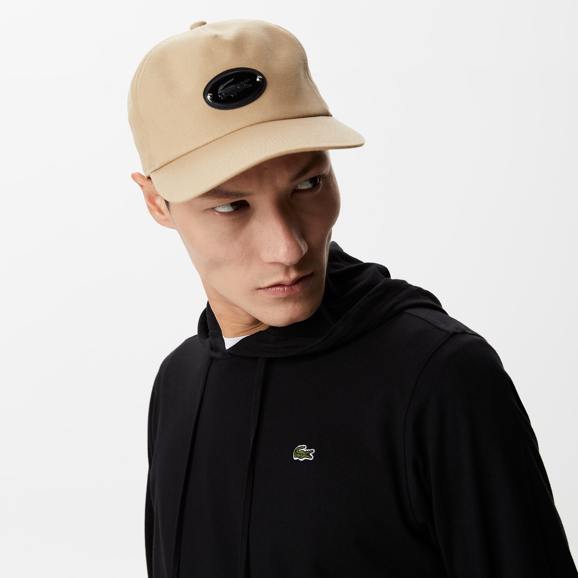 Lacoste Erkek Slim Fit Kapüşonlu Siyah Sweatshirt