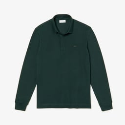 Erkek Regular Fit Uzun Kollu Yeşil Paris Polo Yeşil