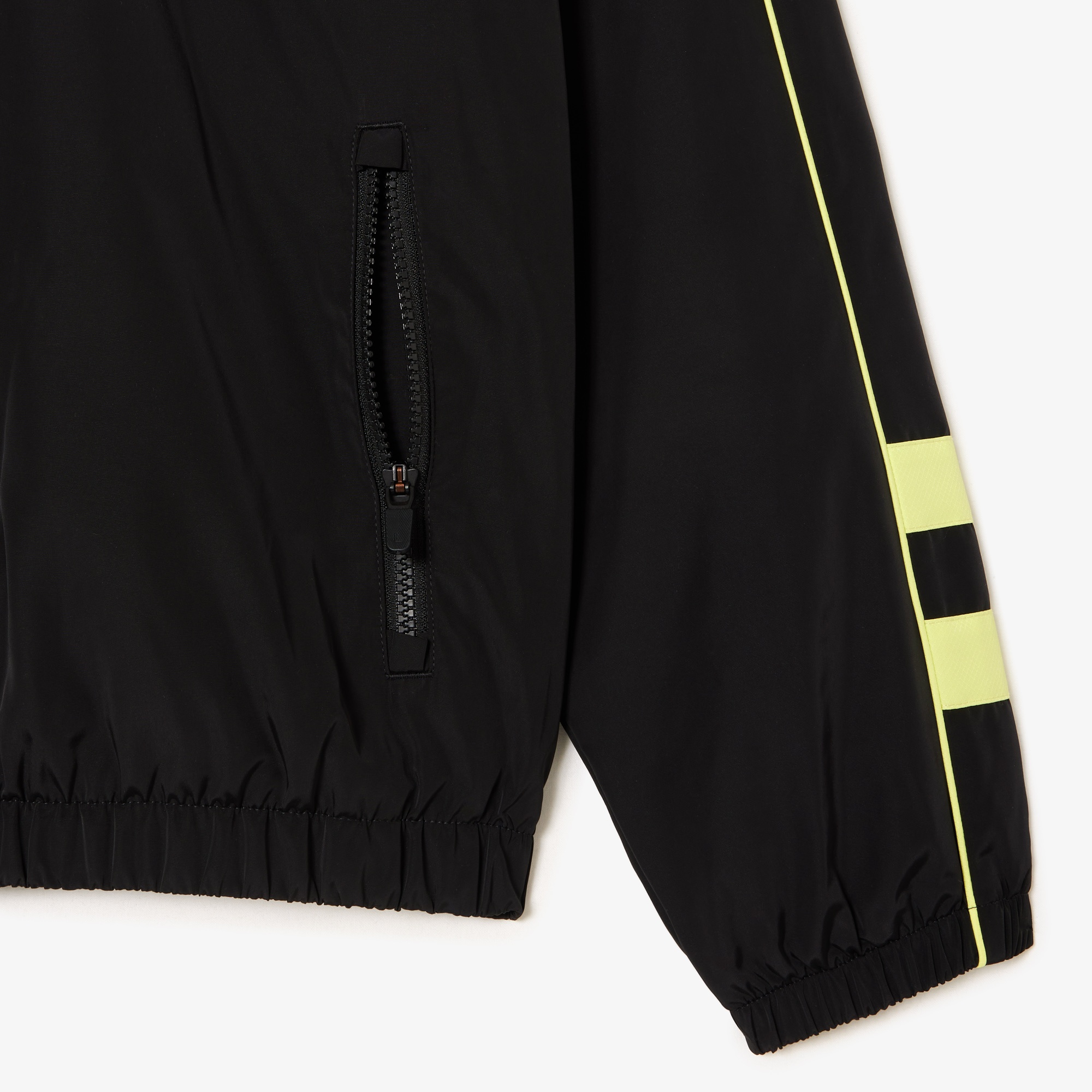 Lacoste Erkek Dik Yaka Baskılı Siyah Mont