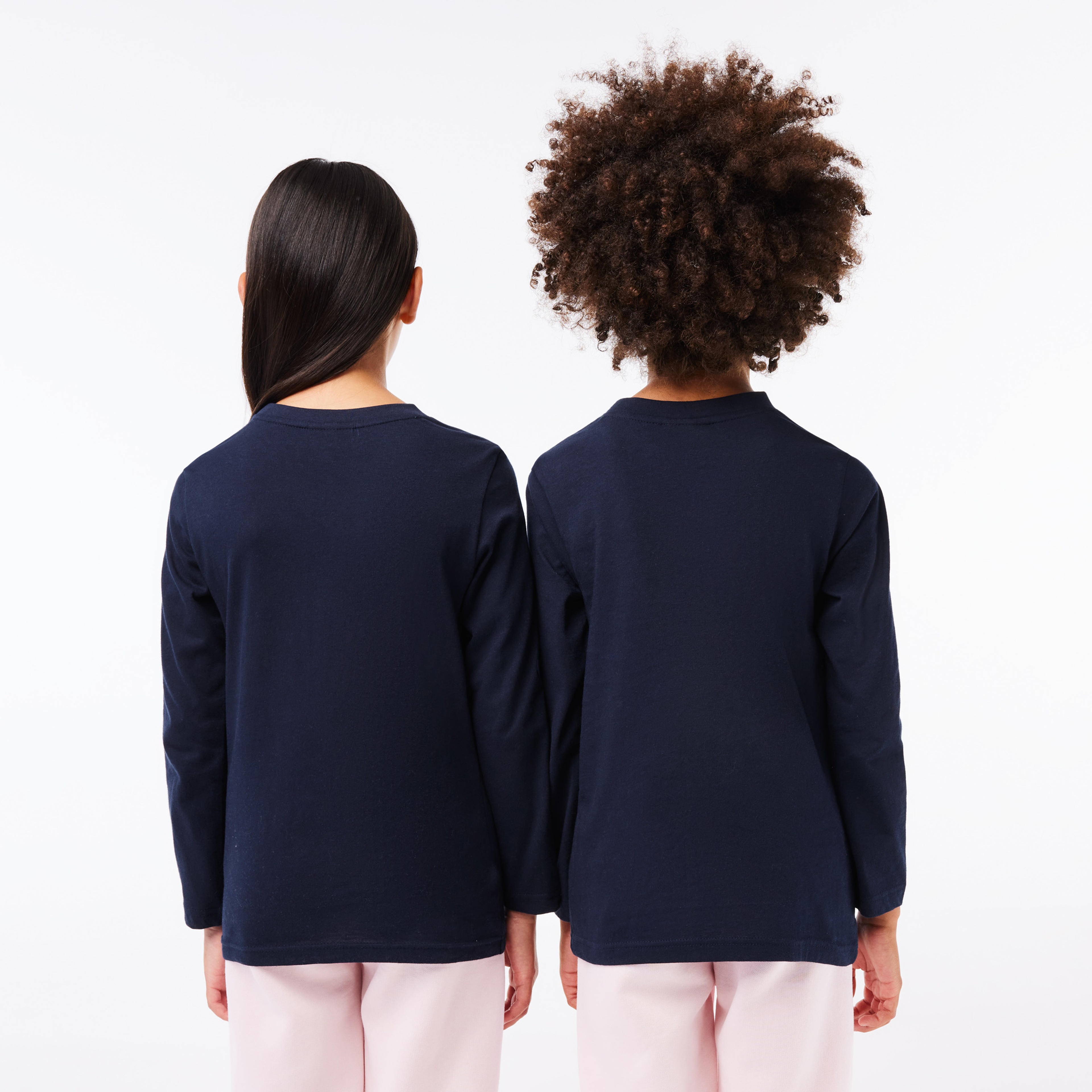 Çocuk Uzun Kollu Bisiklet Yaka Lacivert T-Shirt