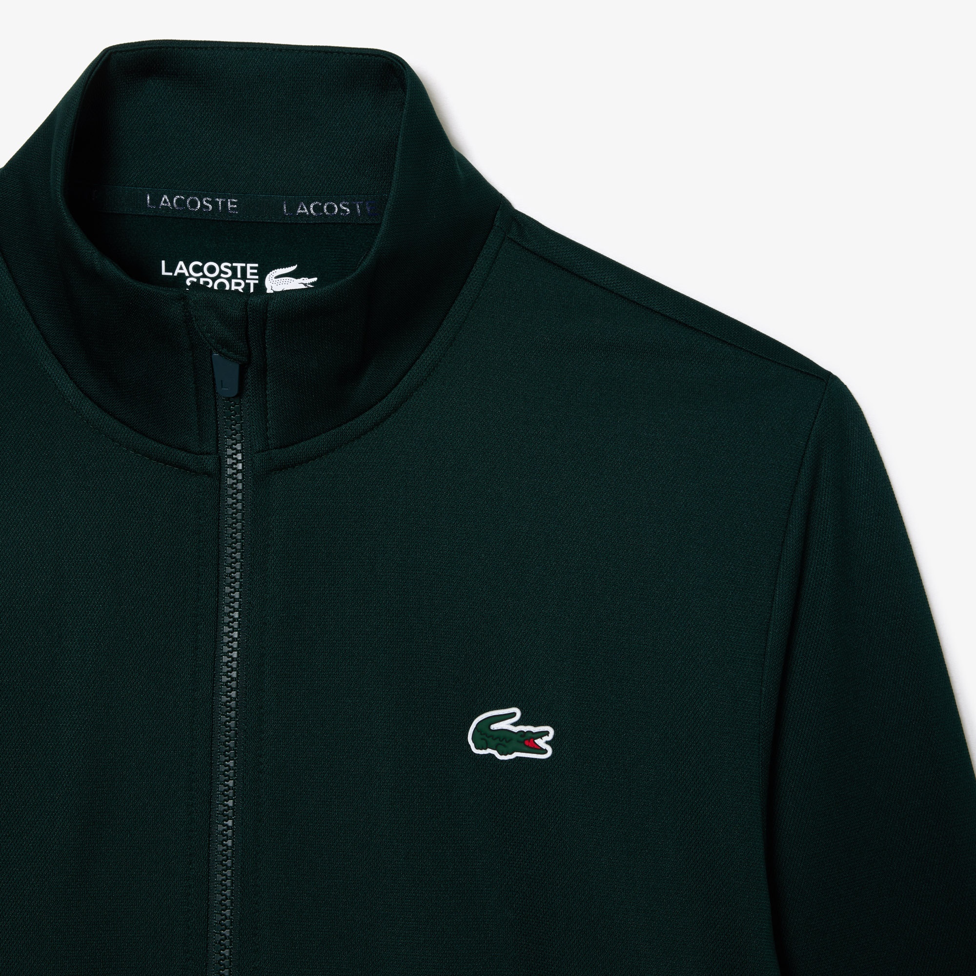 Lacoste SPORT Erkek Classic Fit Fermuarlı Yeşil Sweatshirt