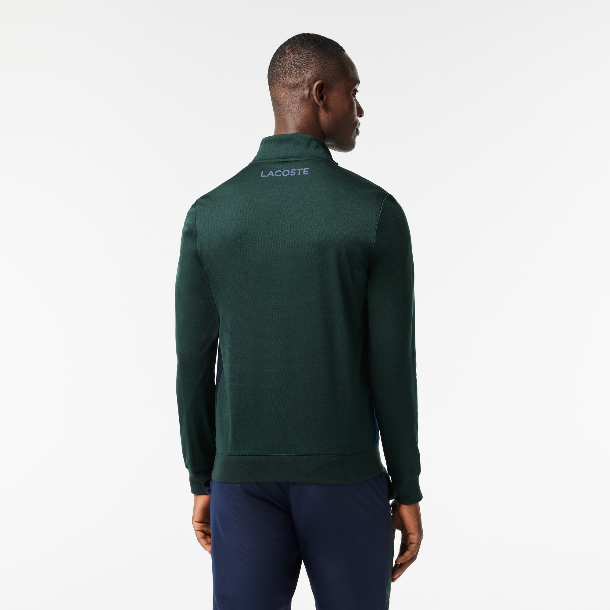 Lacoste SPORT Erkek Classic Fit Fermuarlı Yeşil Sweatshirt