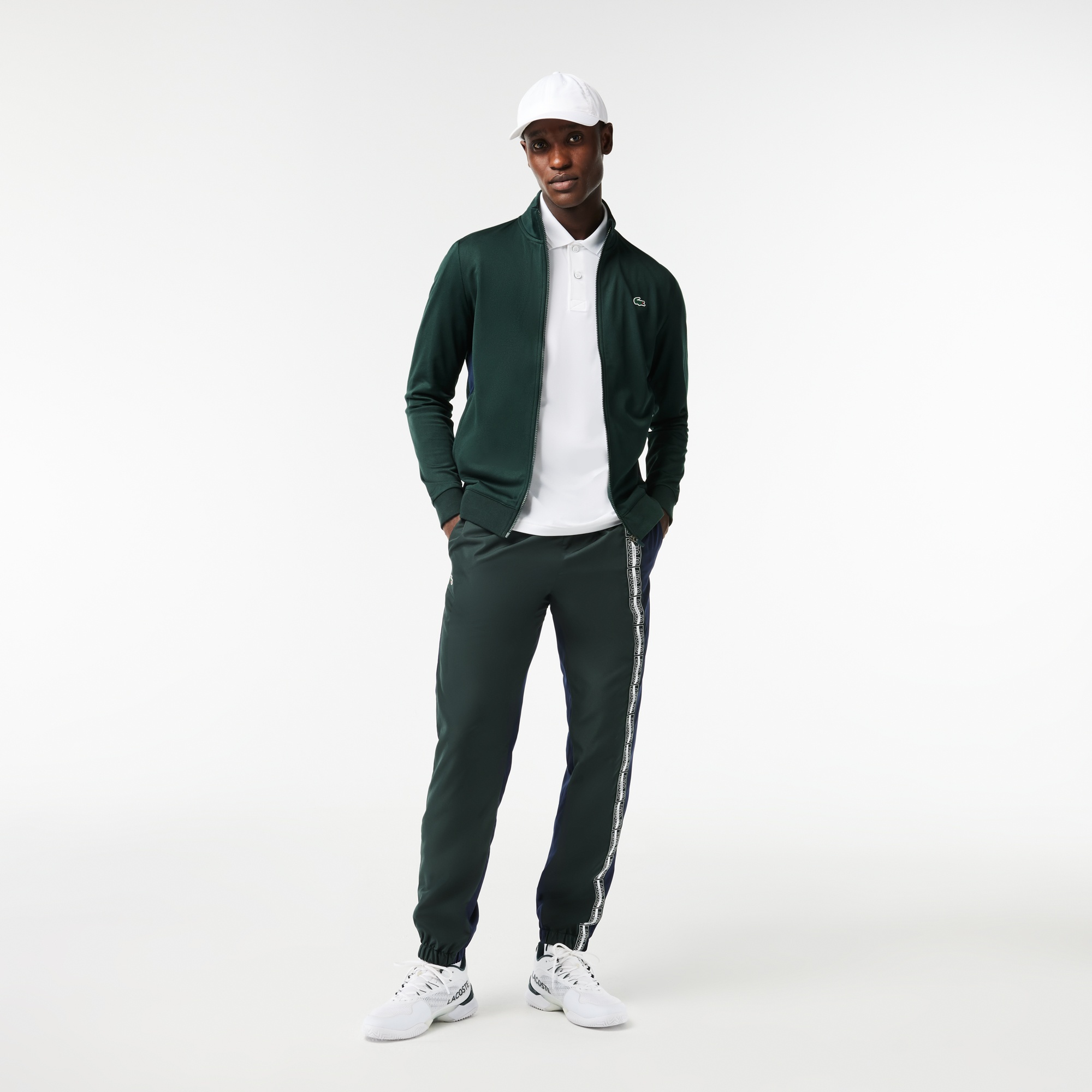 Lacoste SPORT Erkek Classic Fit Fermuarlı Yeşil Sweatshirt