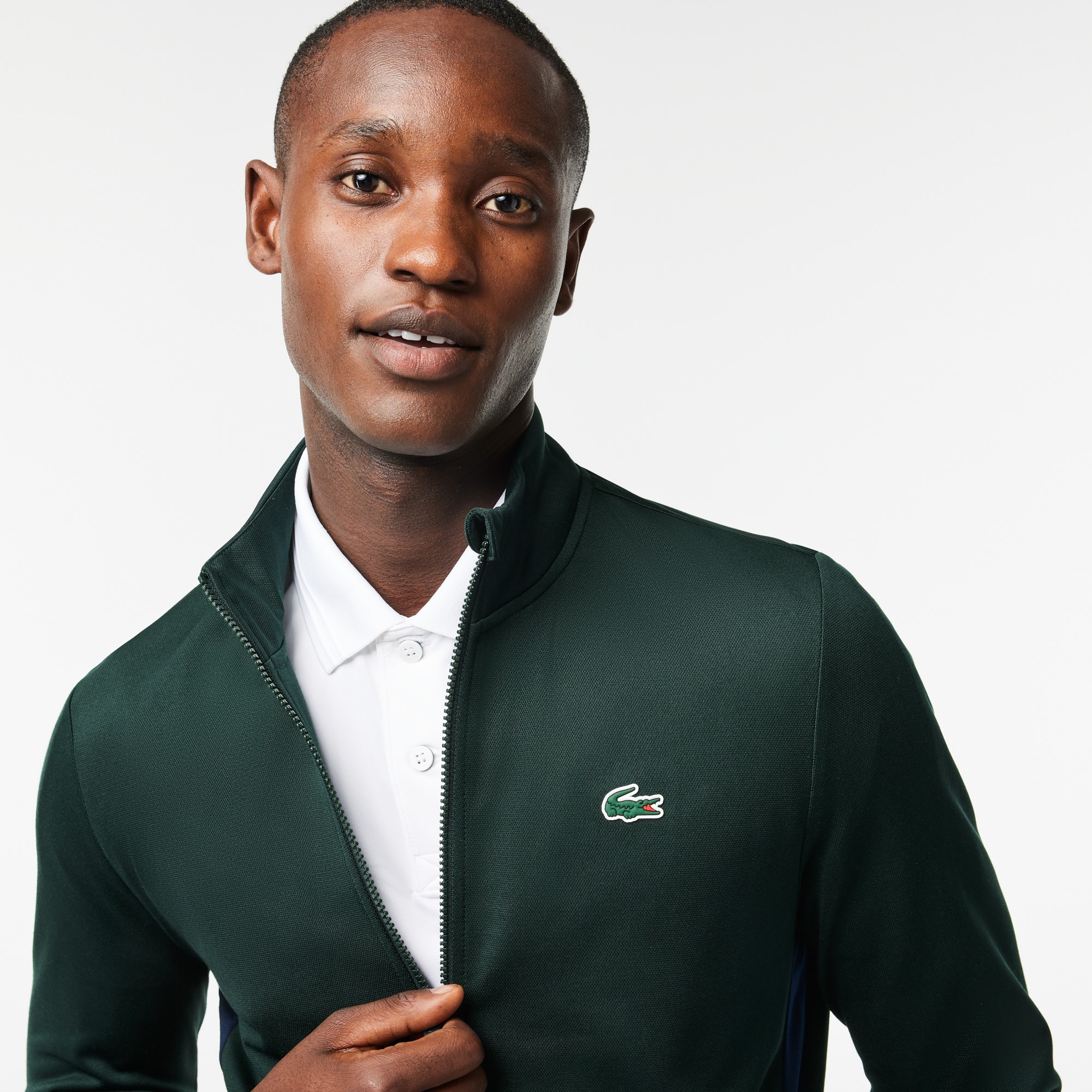 Lacoste SPORT Erkek Classic Fit Fermuarlı Yeşil Sweatshirt