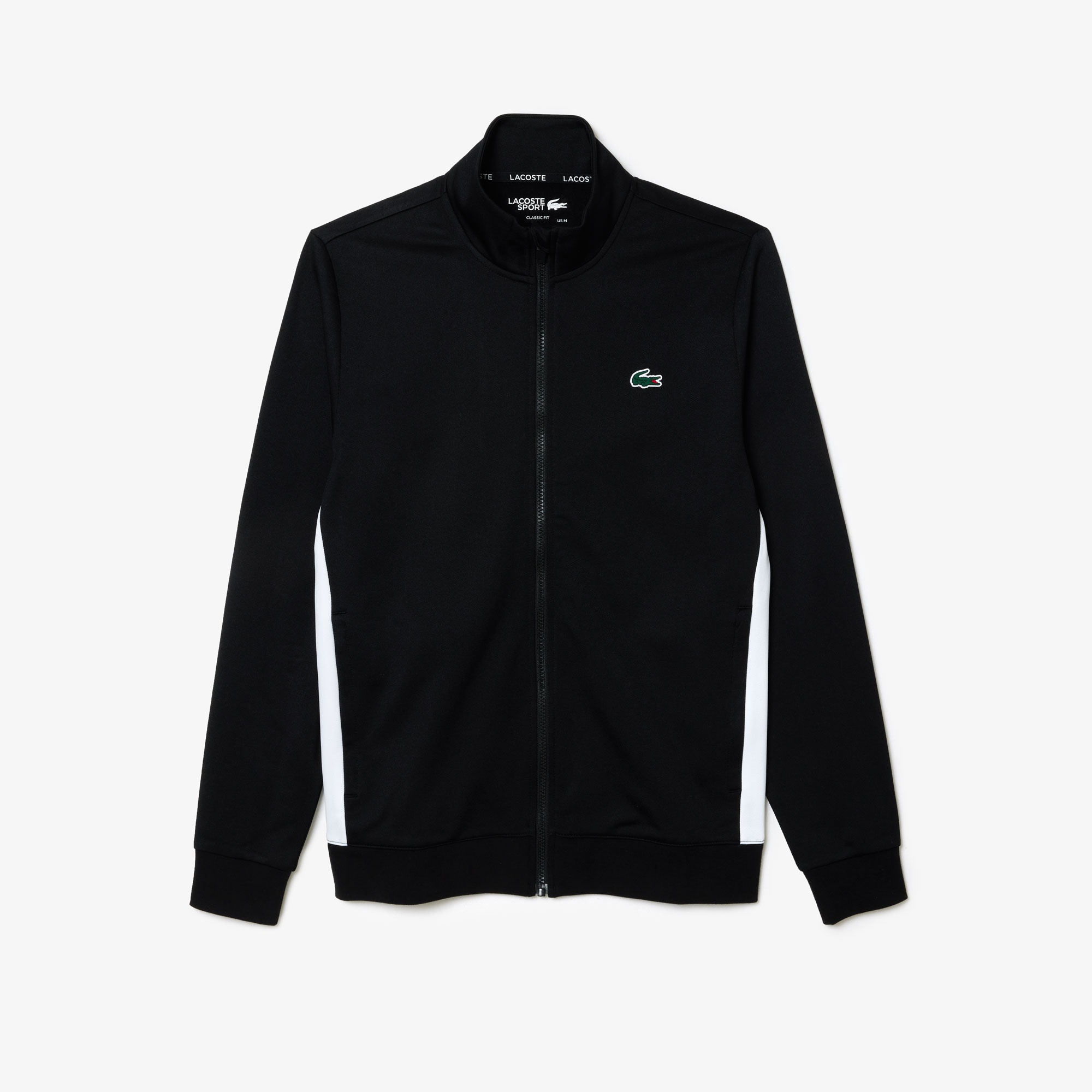 Lacoste SPORT Erkek Classic Fit Fermuarlı Siyah Sweatshirt