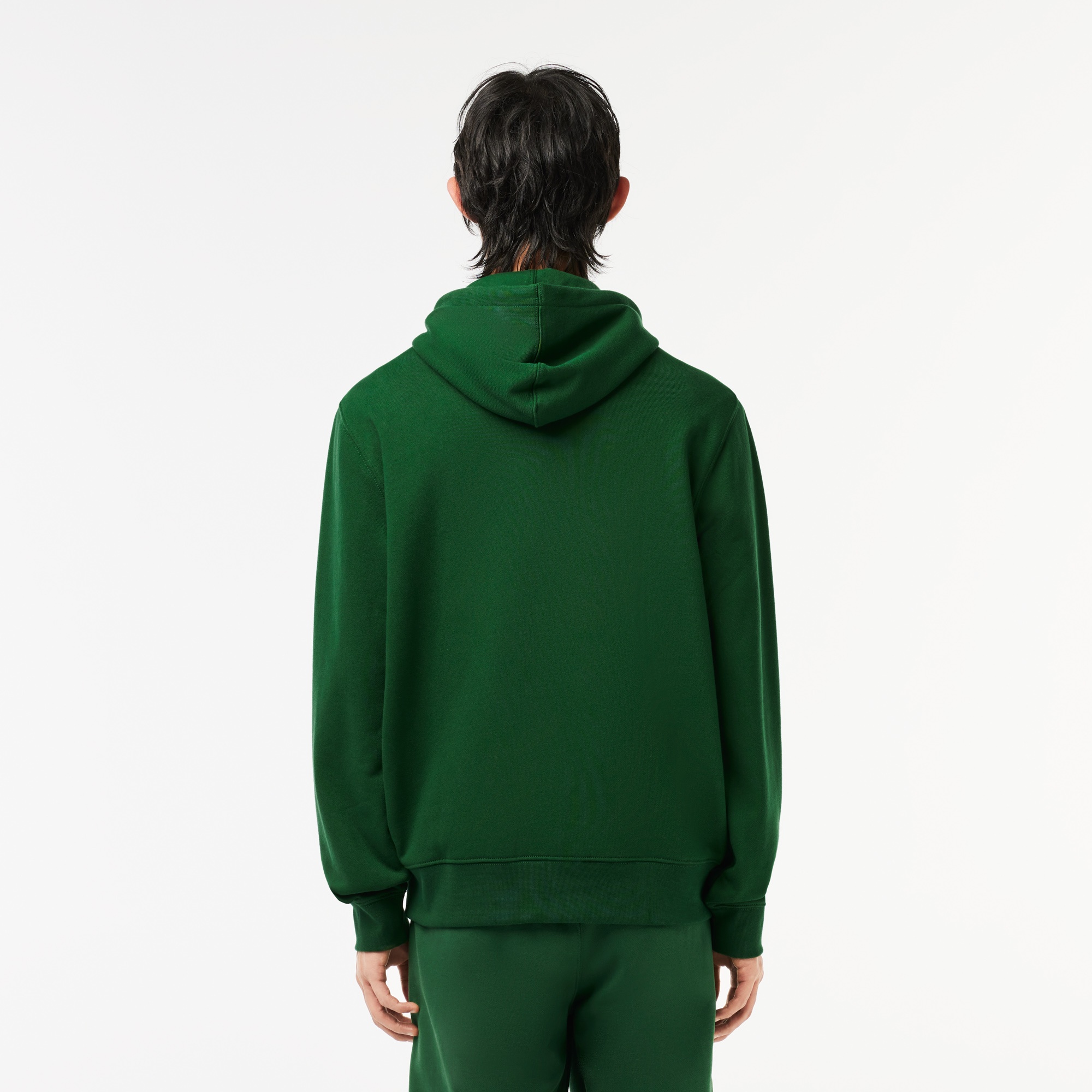 Lacoste Erkek Classic Fit Kapüşonlu Yeşil Sweatshirt