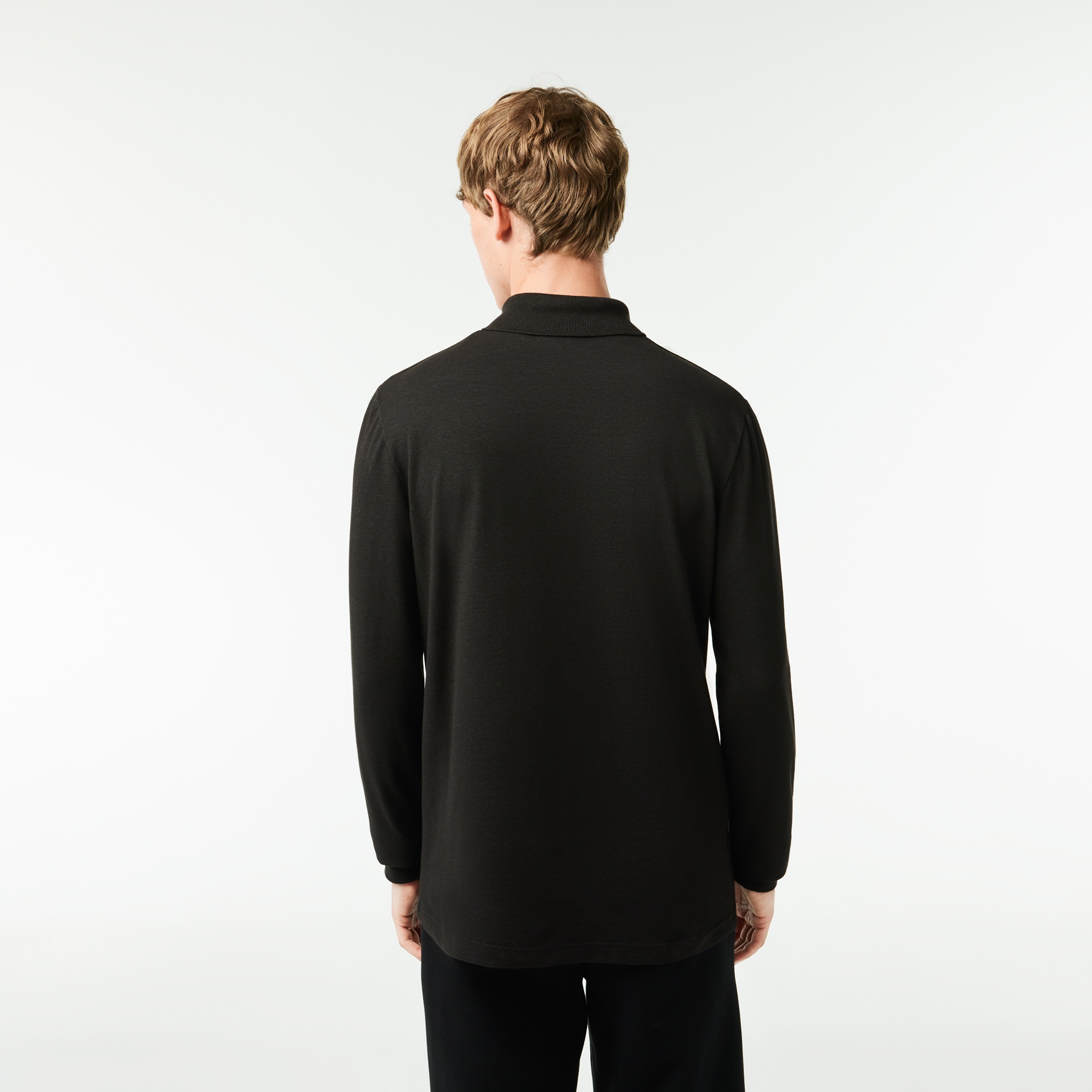 Lacoste Erkek Regular Fit Uzun Kollu Siyah Polo